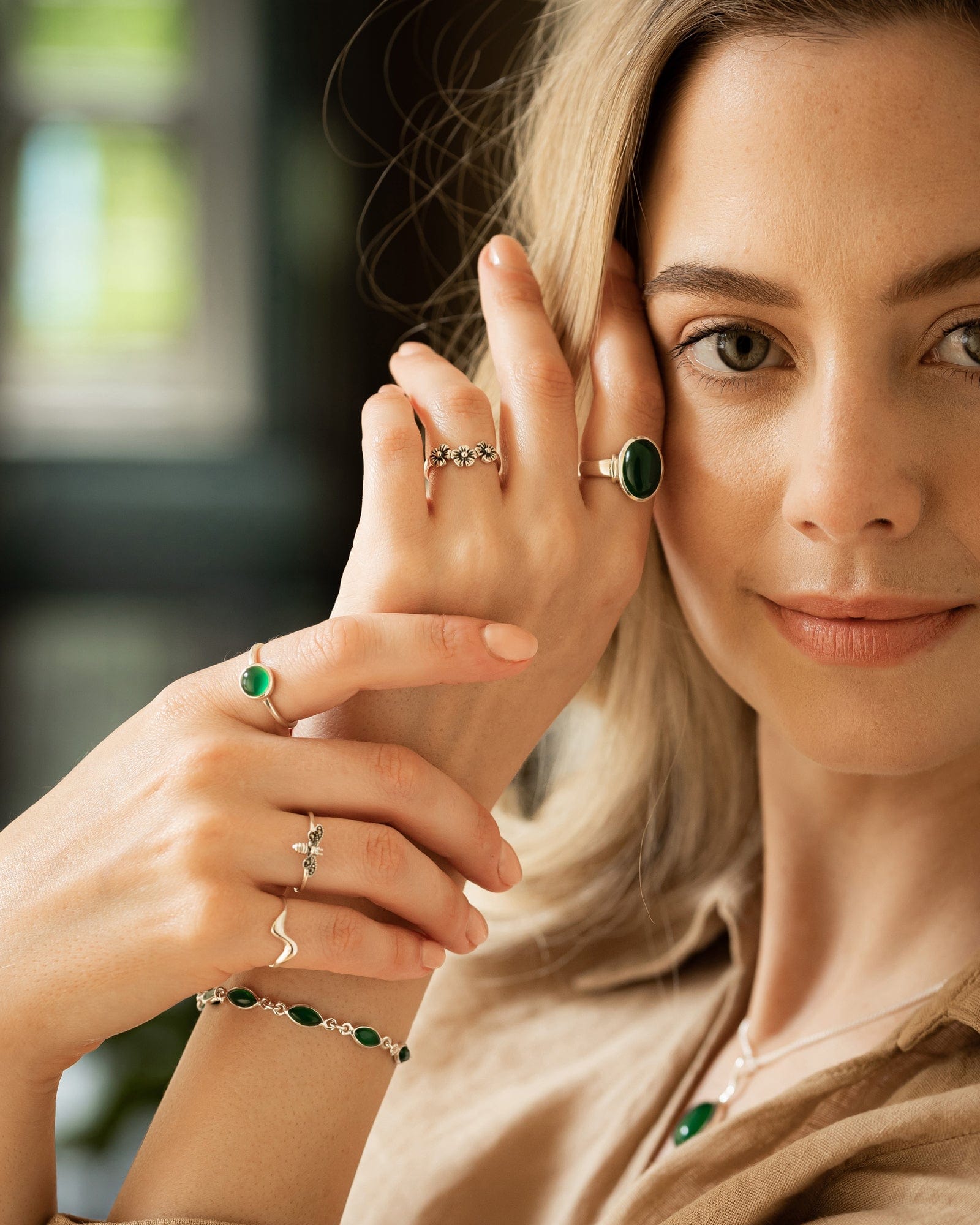 Sterling Silver Trio Flower Ring