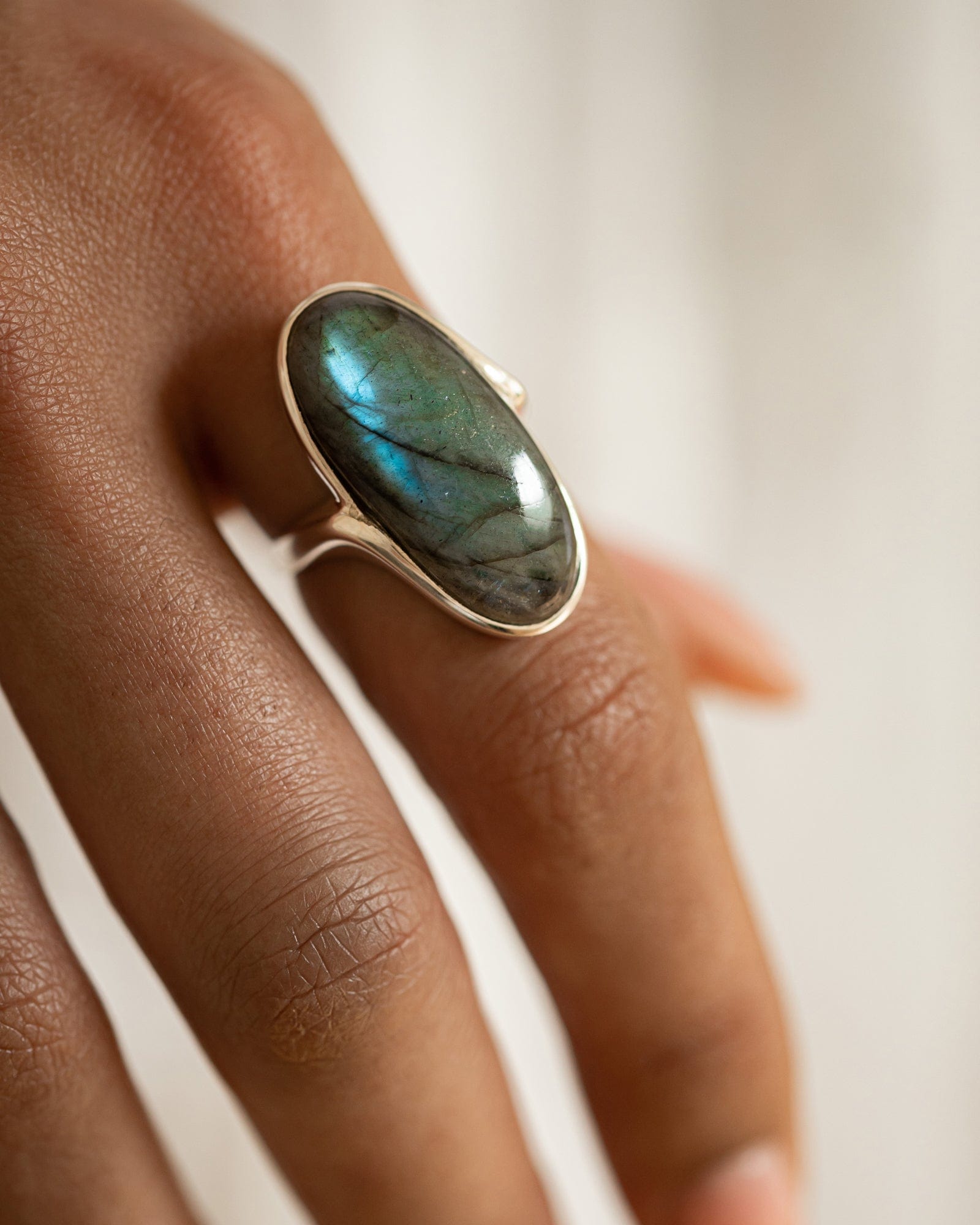 Sterling Silver Statement Gemstone Ring