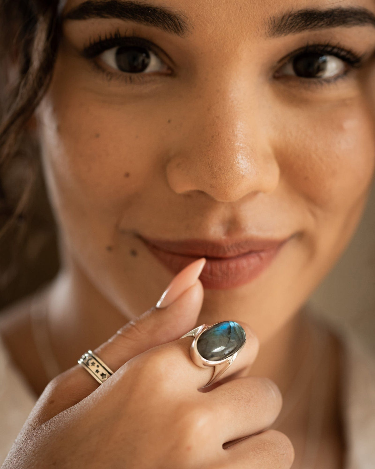 Sterling Silver Statement Gemstone Ring