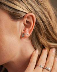 Sterling Silver Tiny Butterfly Studs