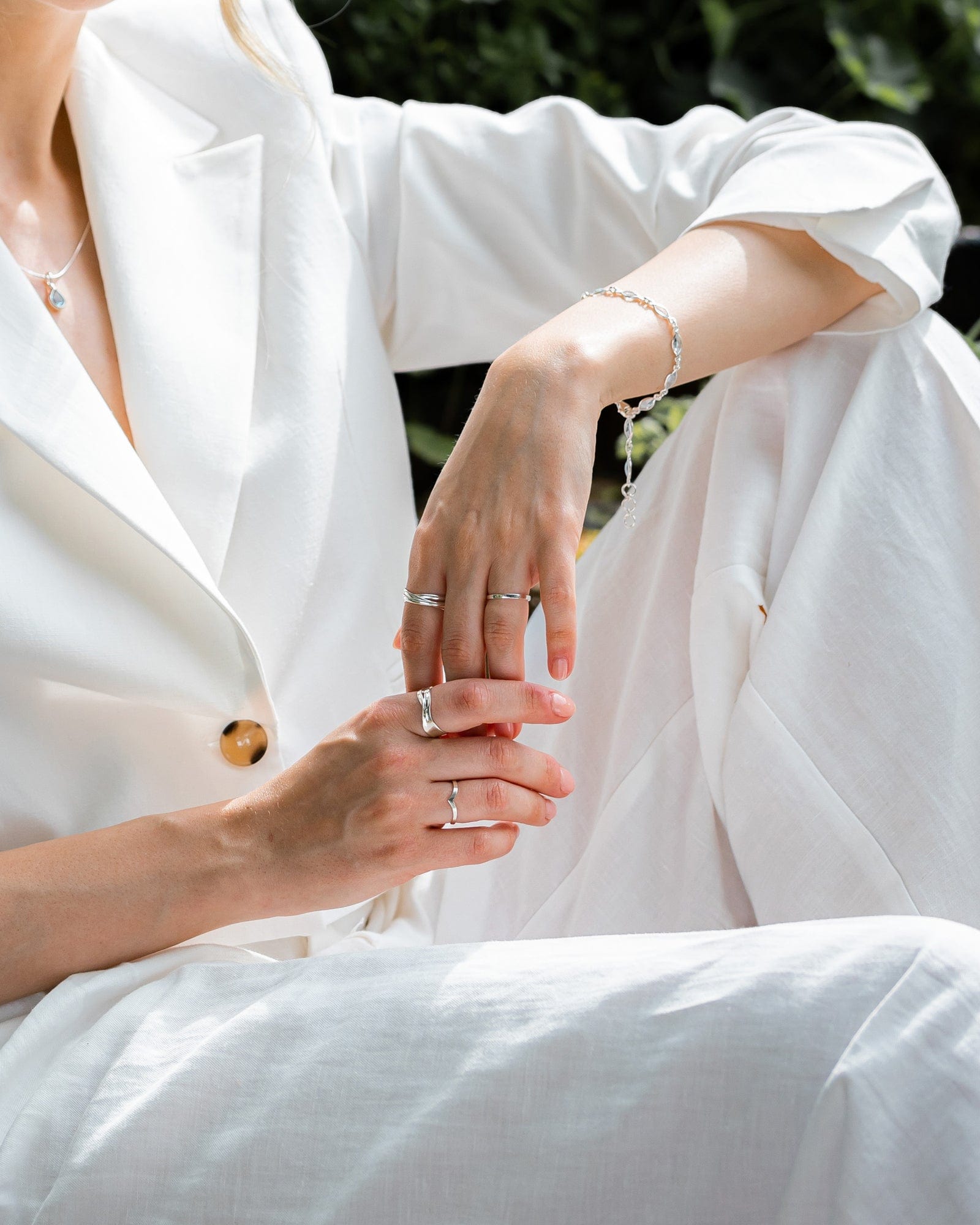 Sterling Silver Curved Wishbone Ring