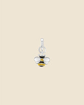 Sterling Silver Tiny Enameled Bee Pendant