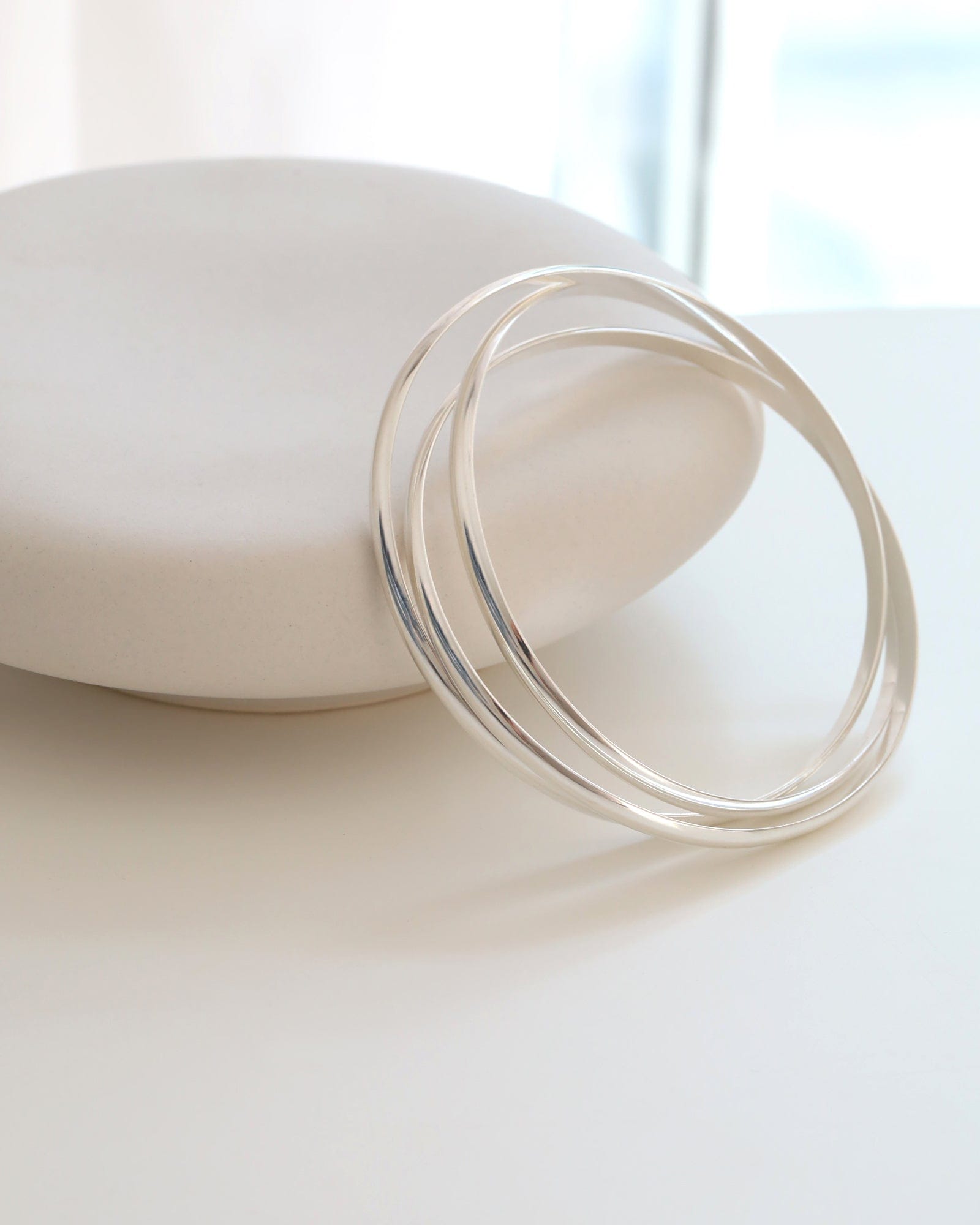 Sterling Silver Heavy Triple Russian Wedding Bangle