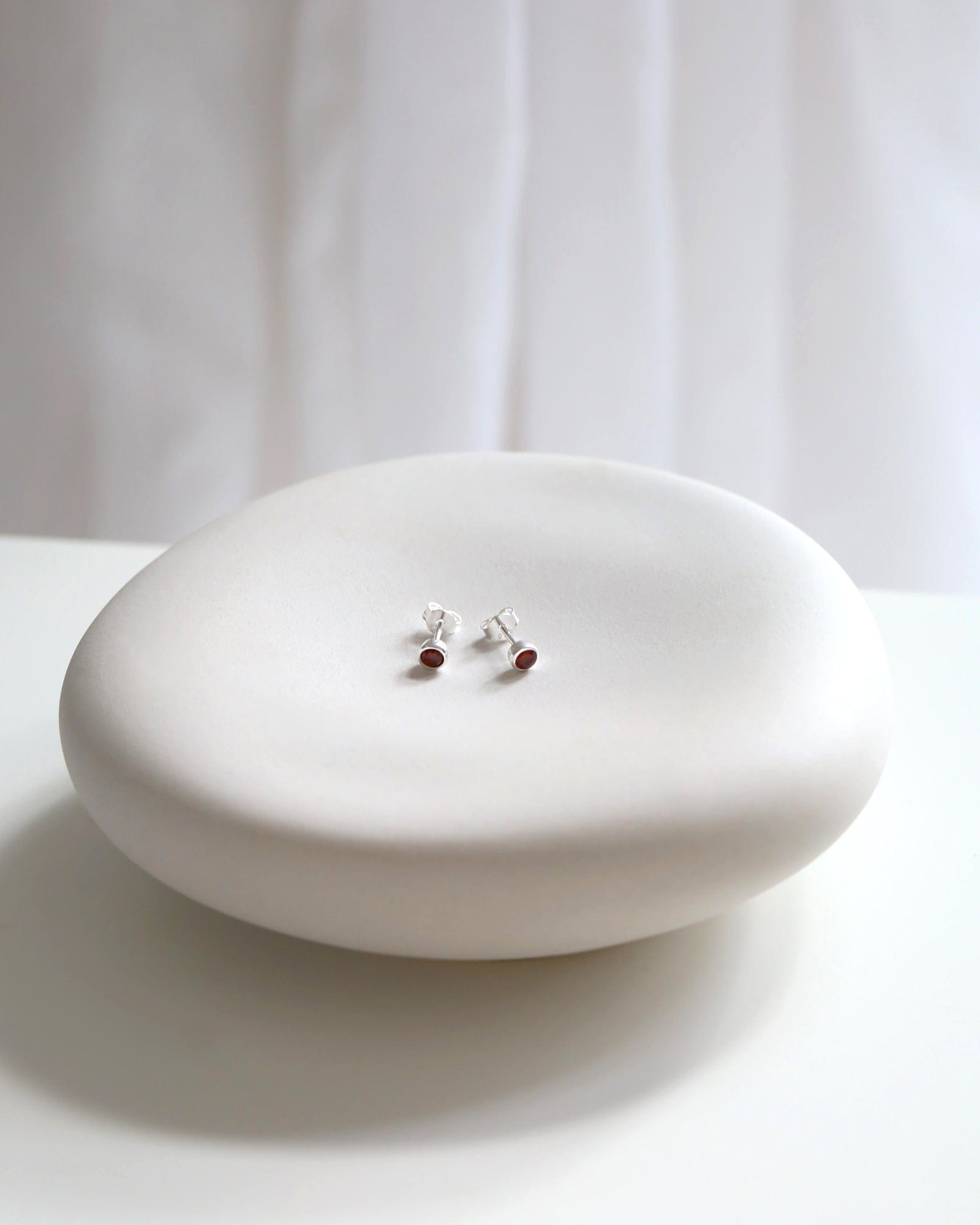 Sterling Silver and Cubic Zirconia Birthstone Studs