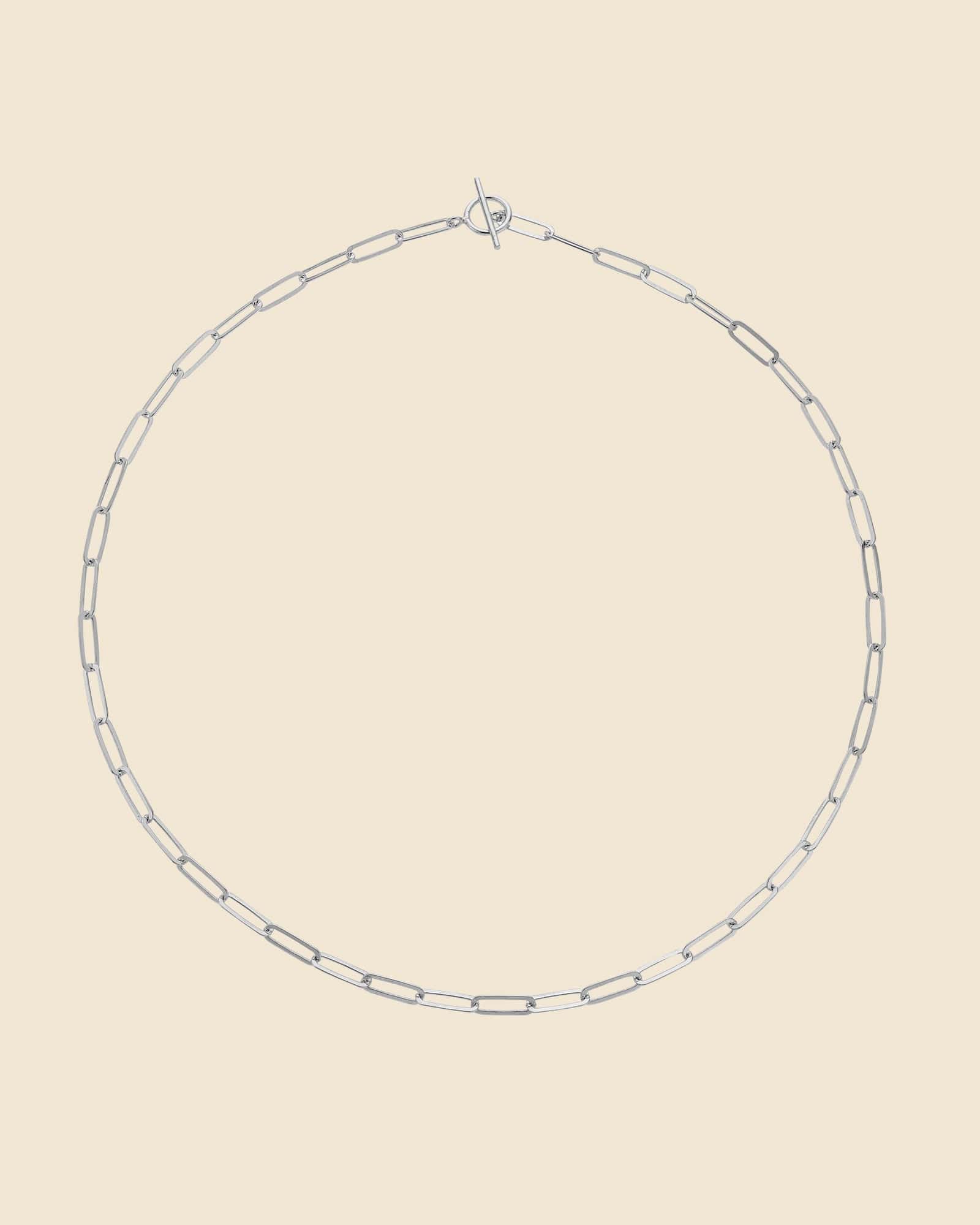 Sterling Silver Medium Paperlink Necklace
