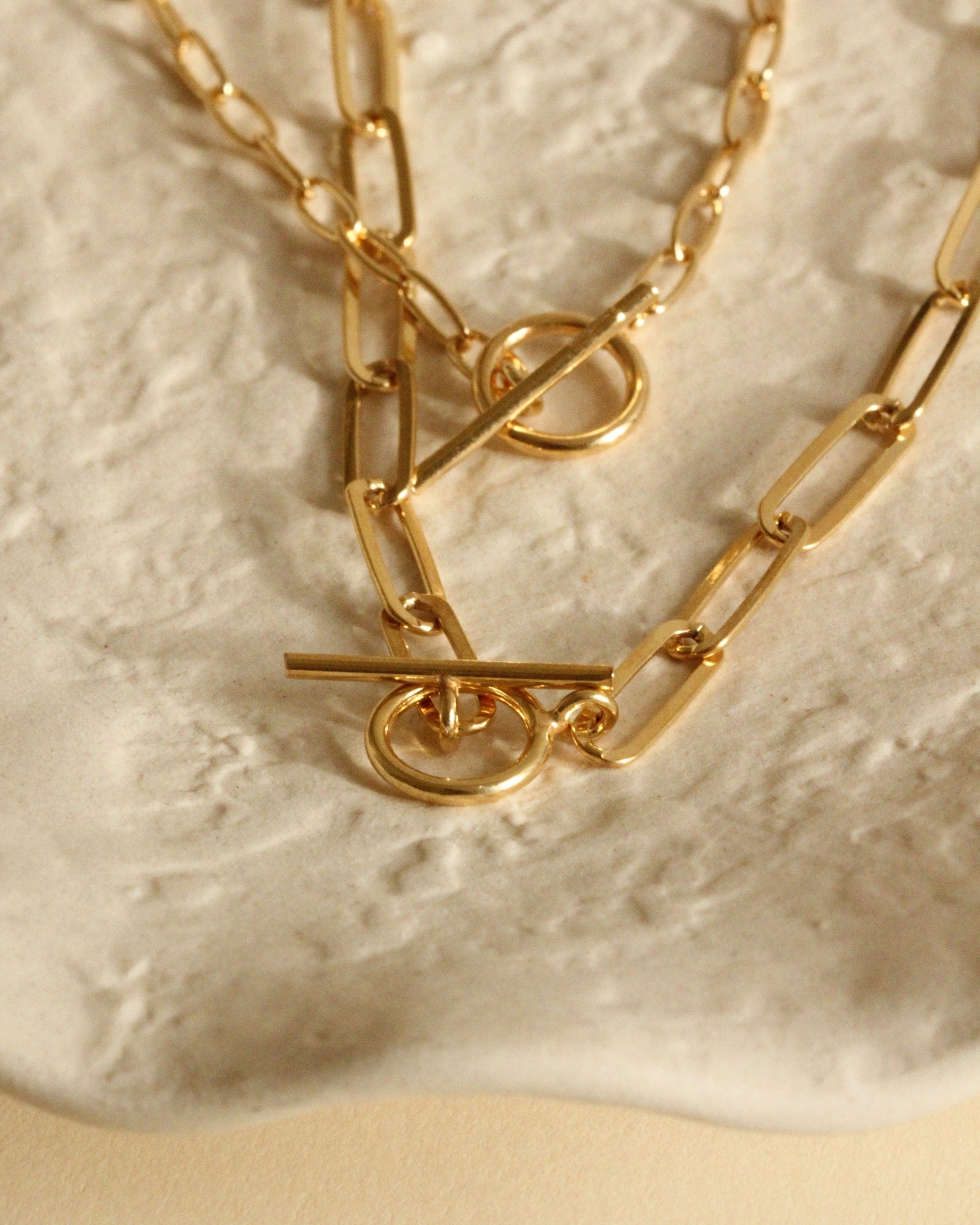 Gold Plated Medium Paperlink Necklace