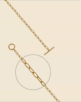 Gold Plated Fine Paperlink Necklace