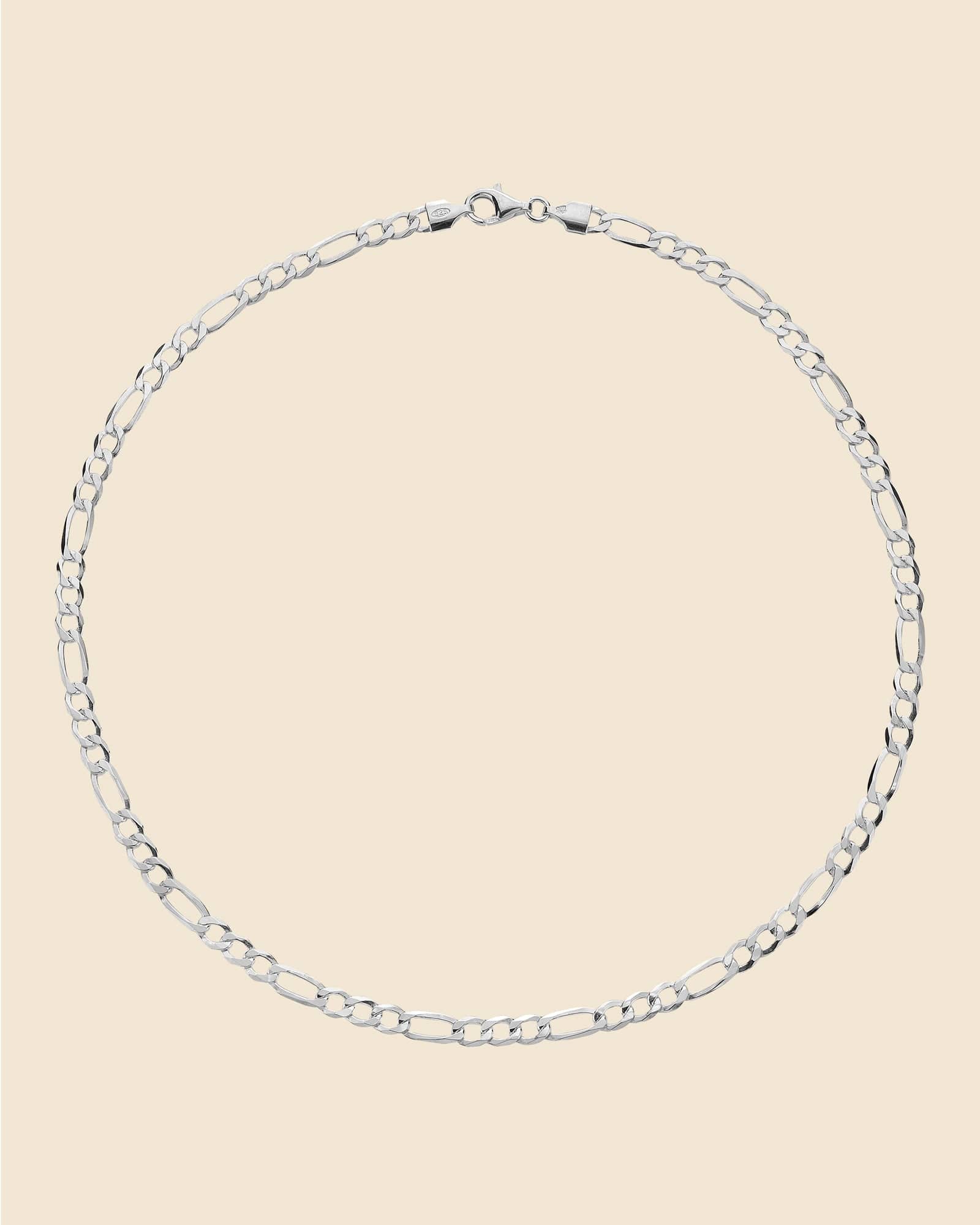 Sterling Silver Wide Figaro Chain