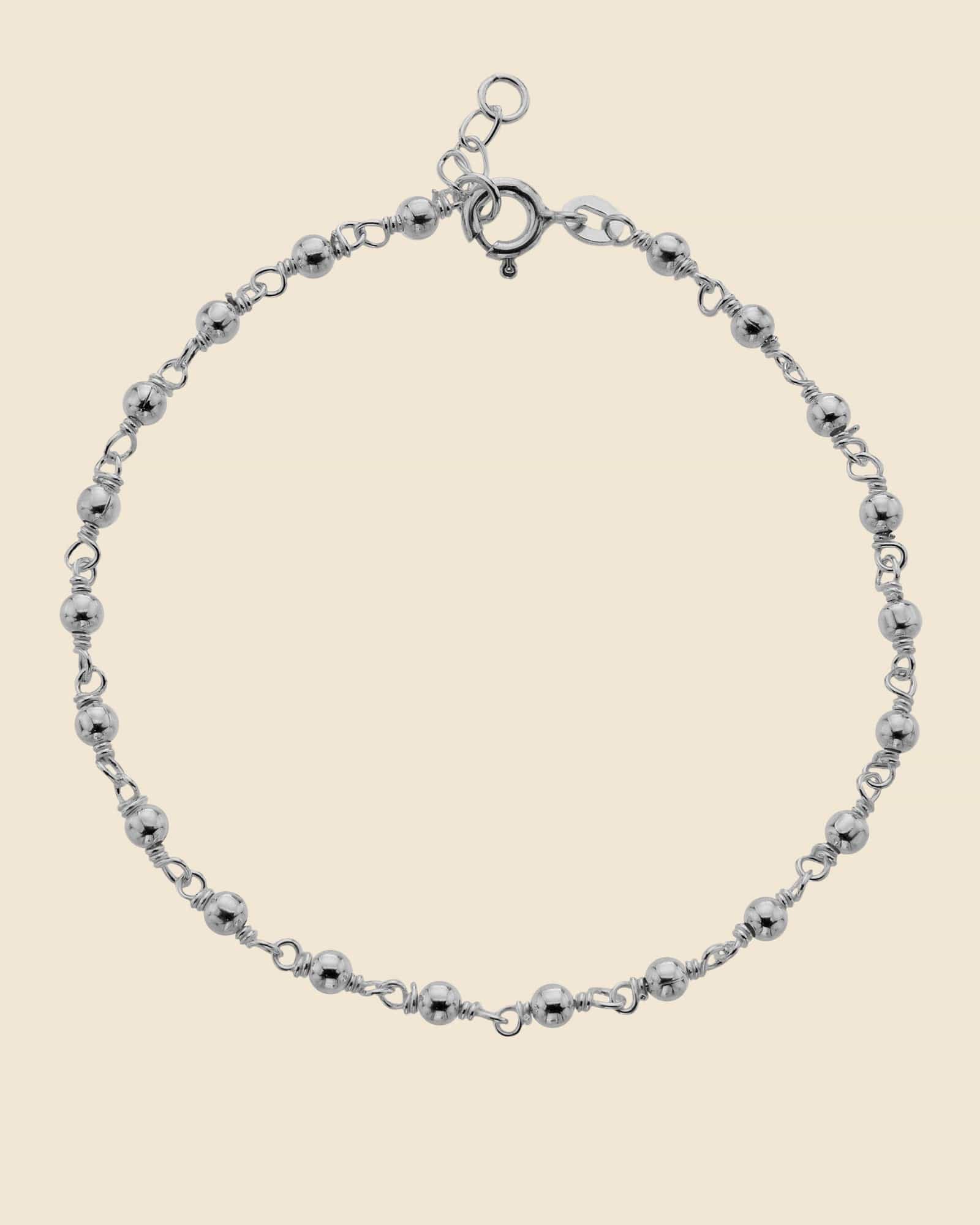 Fine Sterling Silver Ball Bracelet