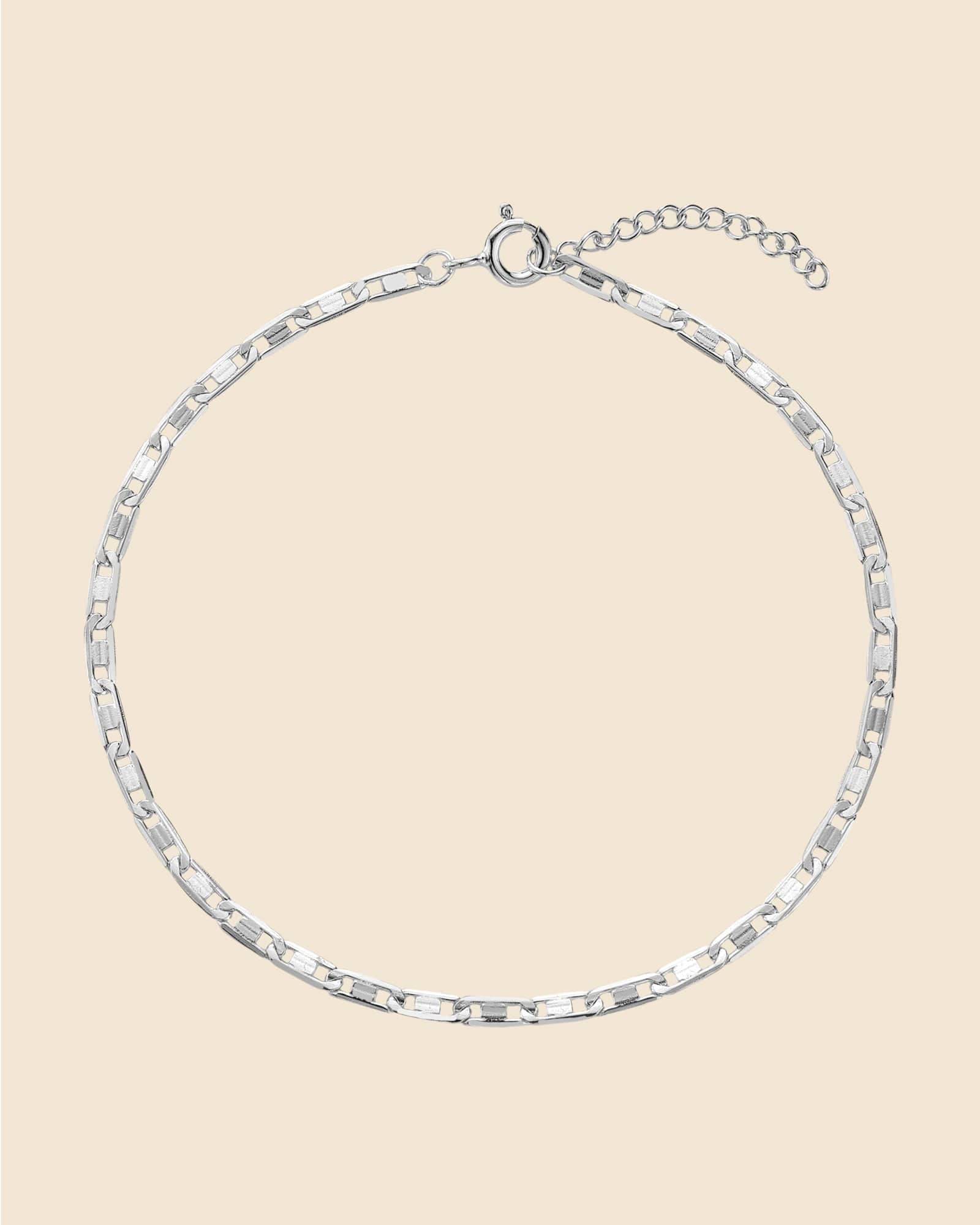 Sterling Silver Fine Mariner Link Bracelet