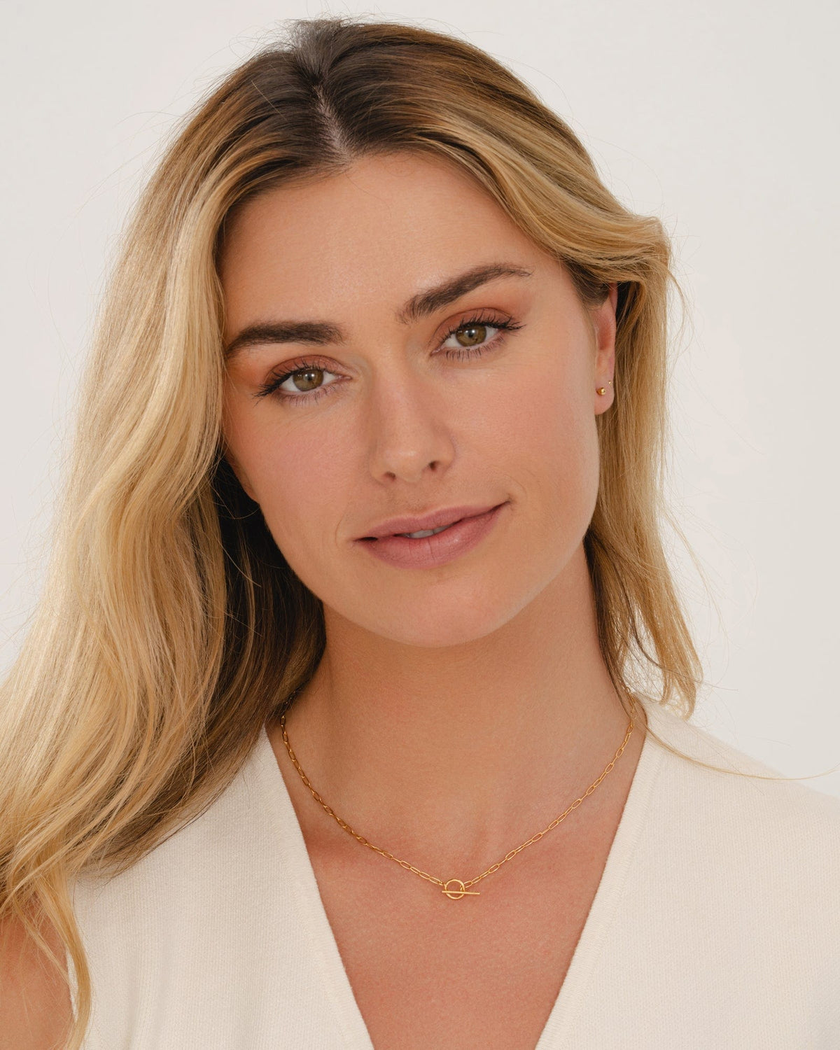 Gold Plated Fine Paperlink Necklace