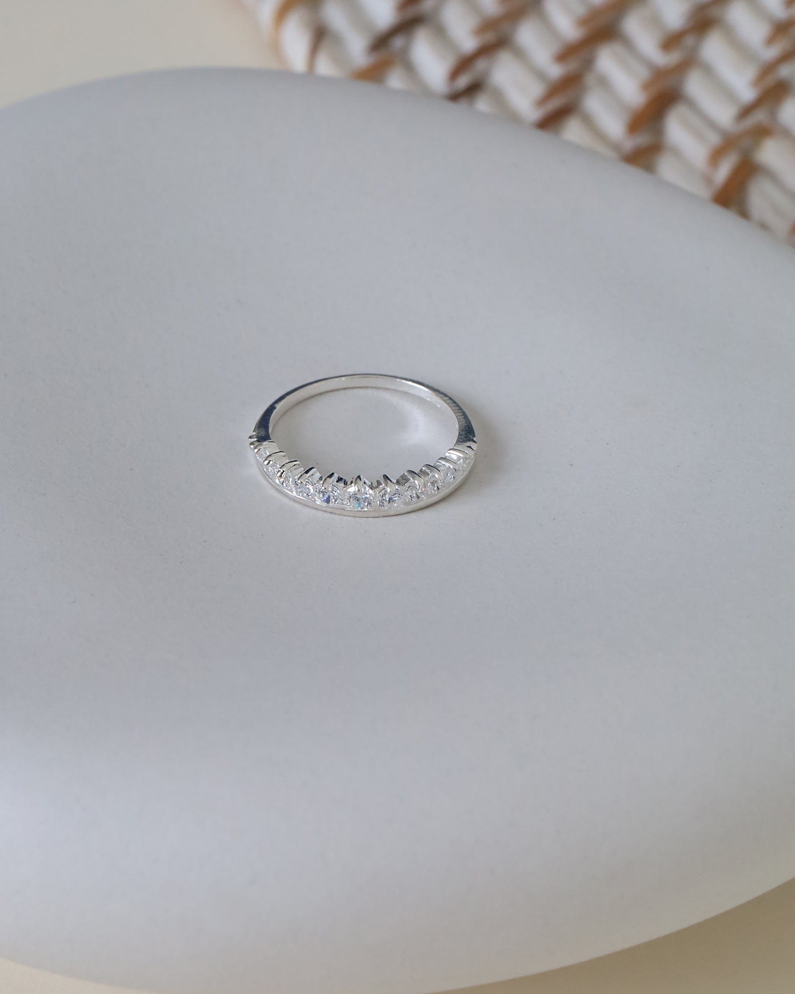Sterling Silver and Cubic Zirconia Kate Tiara Ring