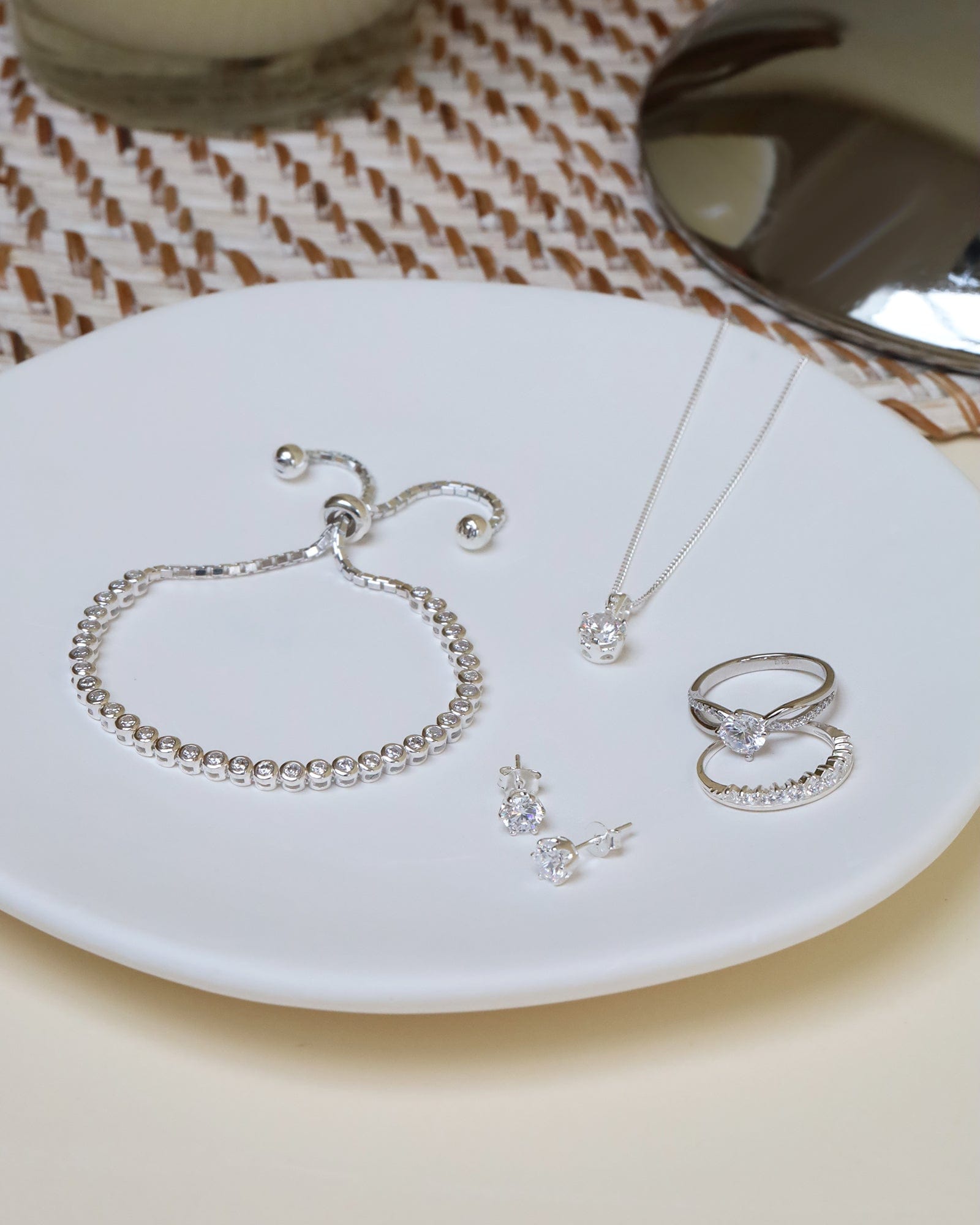 Sterling Silver and Cubic Zirconia Kate Tiara Ring