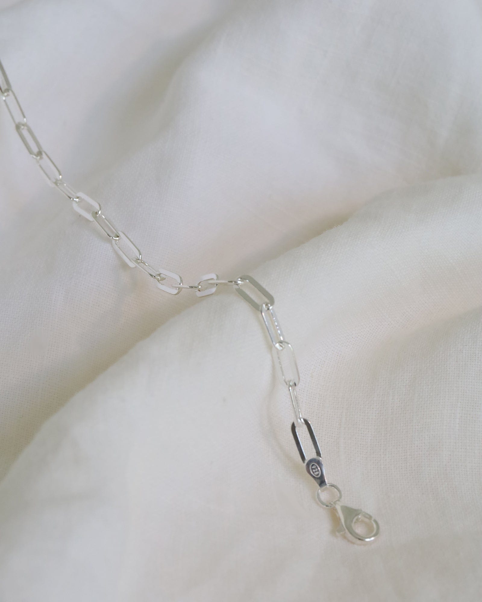 Sterling Silver Paperclip Link Bracelet