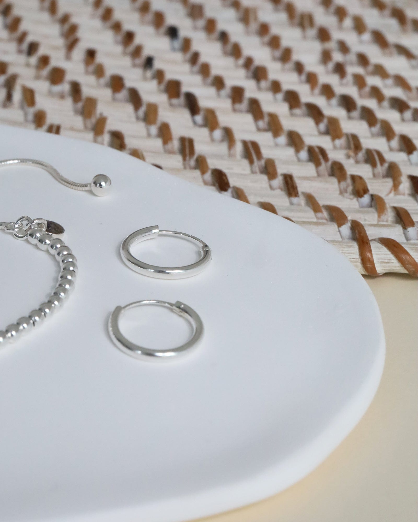 Sterling Silver 13mm Sleeper Style Hoops