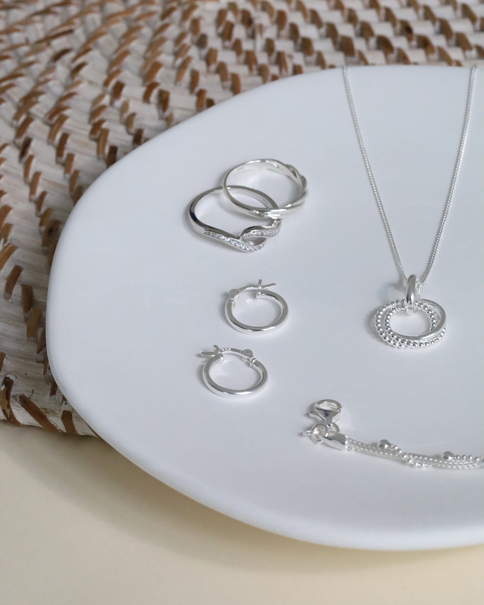 Sterling Silver Simple 2x14mm Flip-Top Hoops
