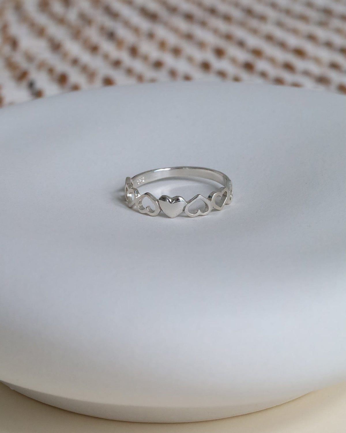 Sterling Silver Cut-Out Heart Ring