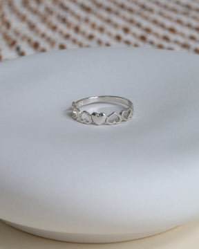 Sterling Silver Cut-Out Heart Ring