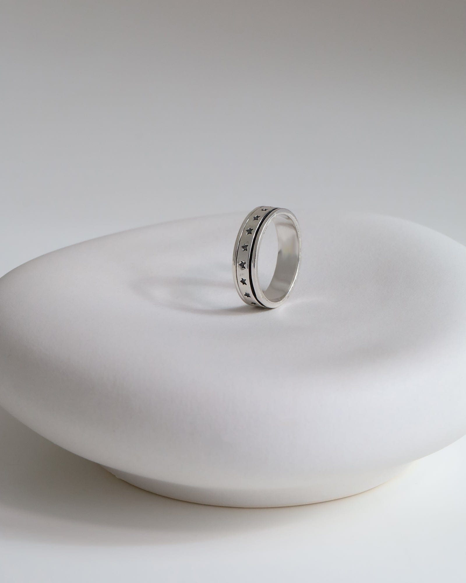 Sterling Silver Star Spinner Ring