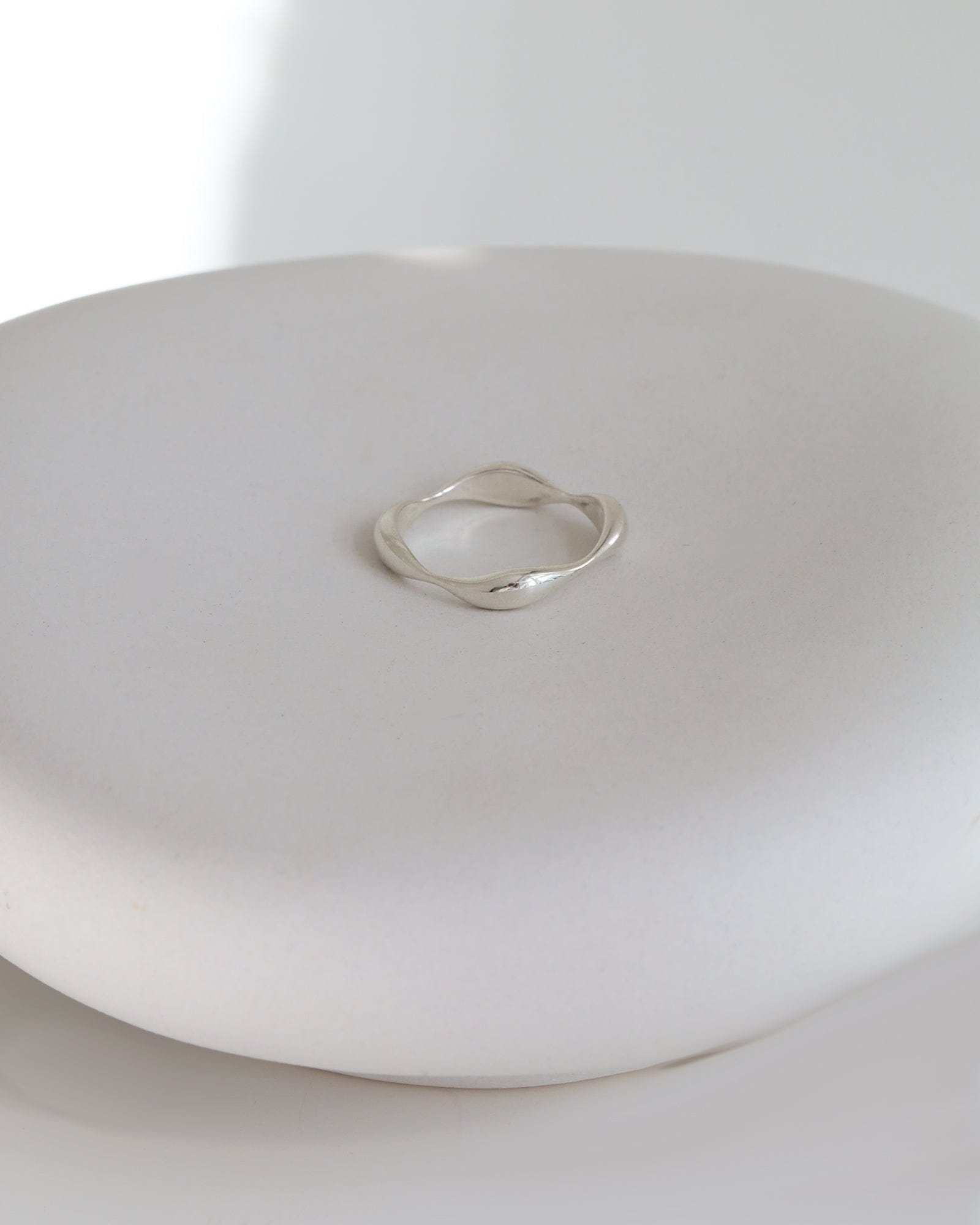 Sterling Silver Molten Band Ring