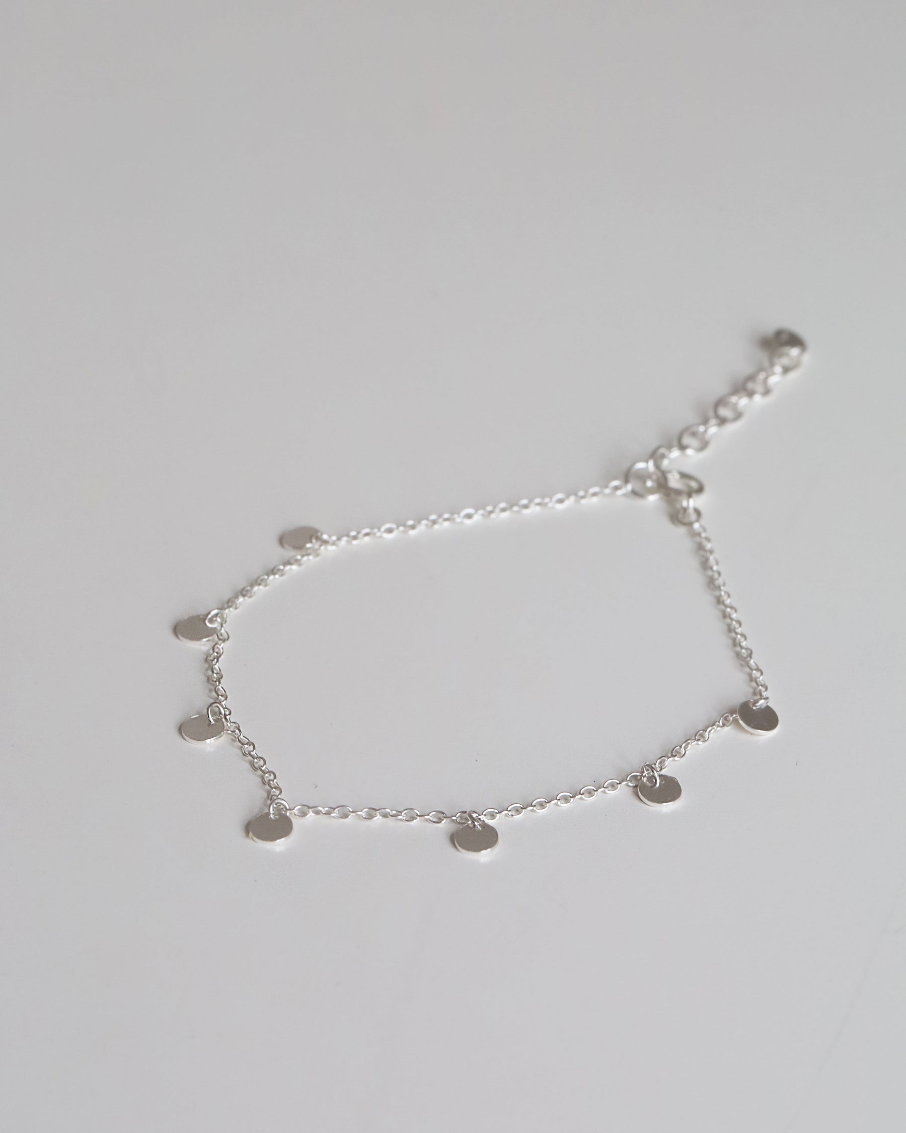 Sterling Silver Coin Charm Bracelet
