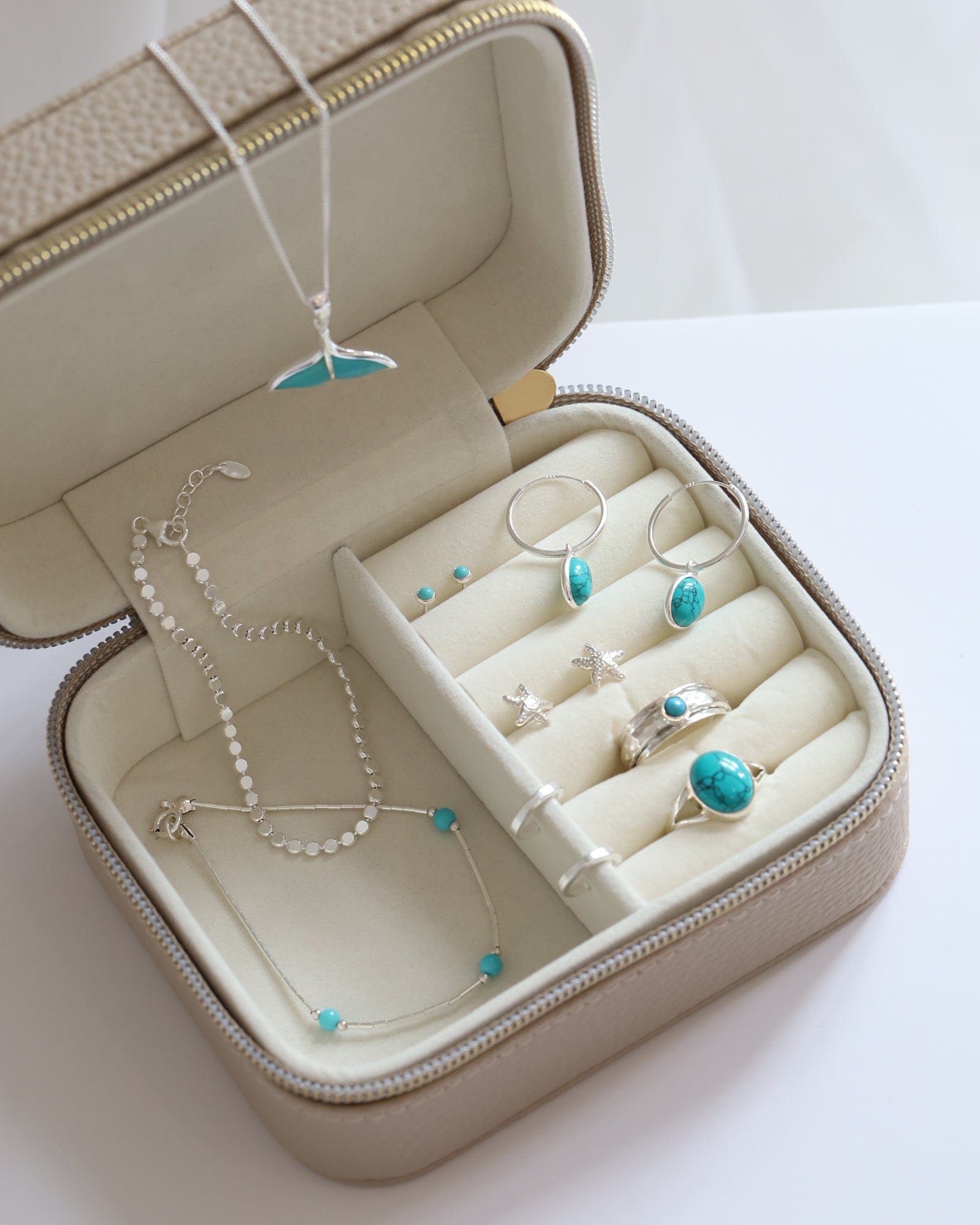 Sterling Silver and Turquoise Ball Bracelet