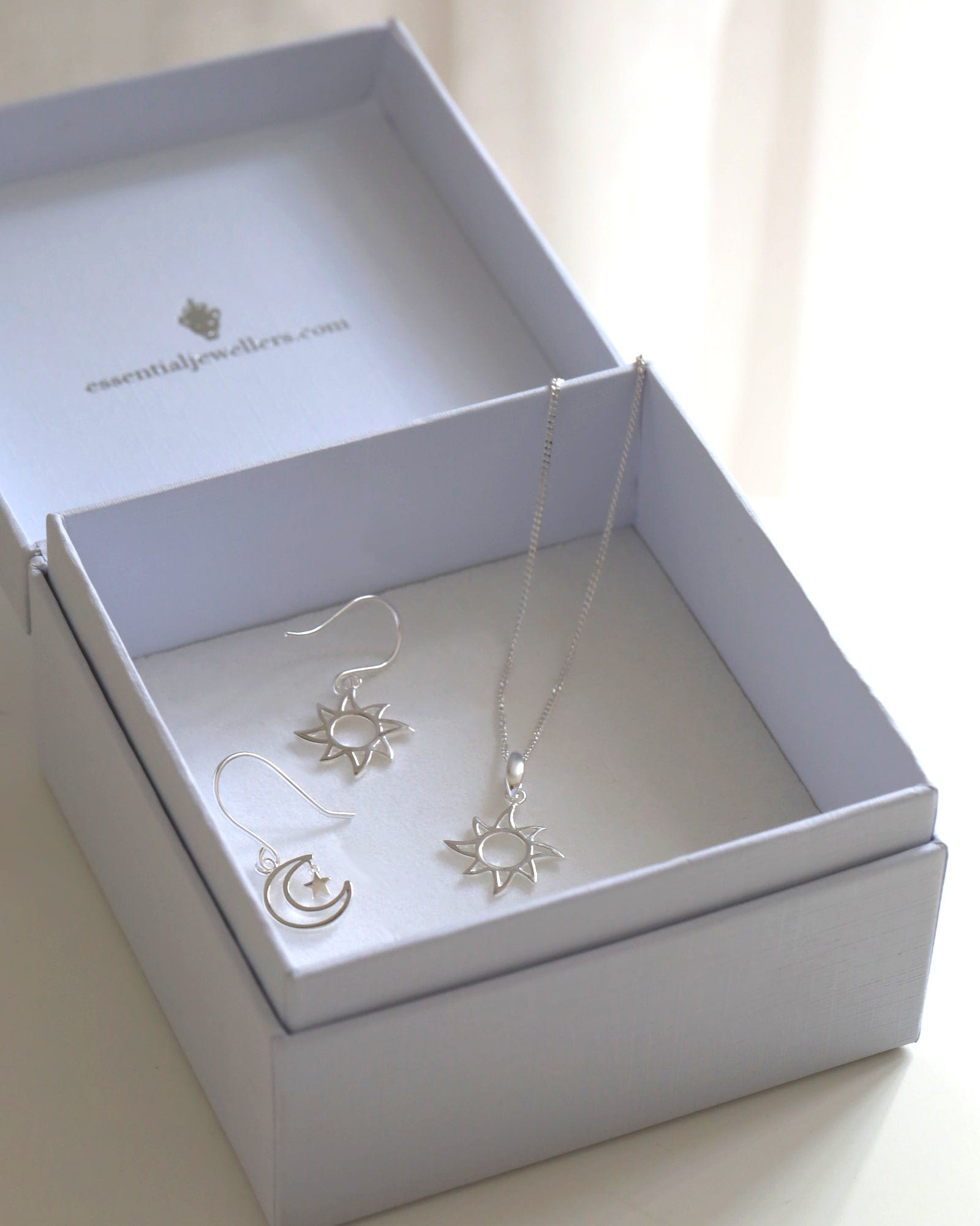 Sterling Silver Open Sun Pendant