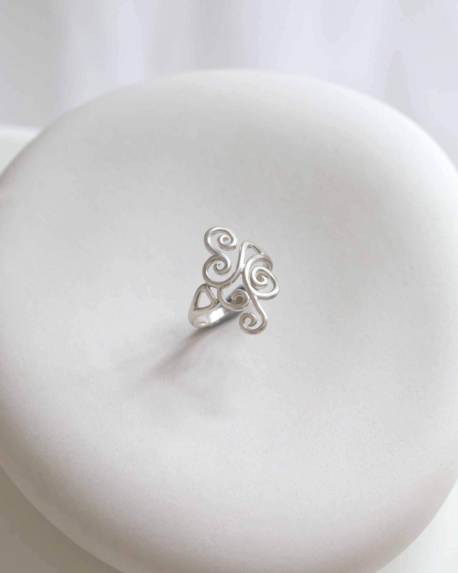 Sterling Silver Swirl Ring