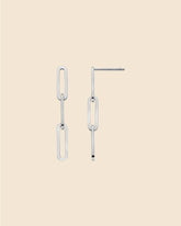 Sterling Silver Paperlink Drop Earrings