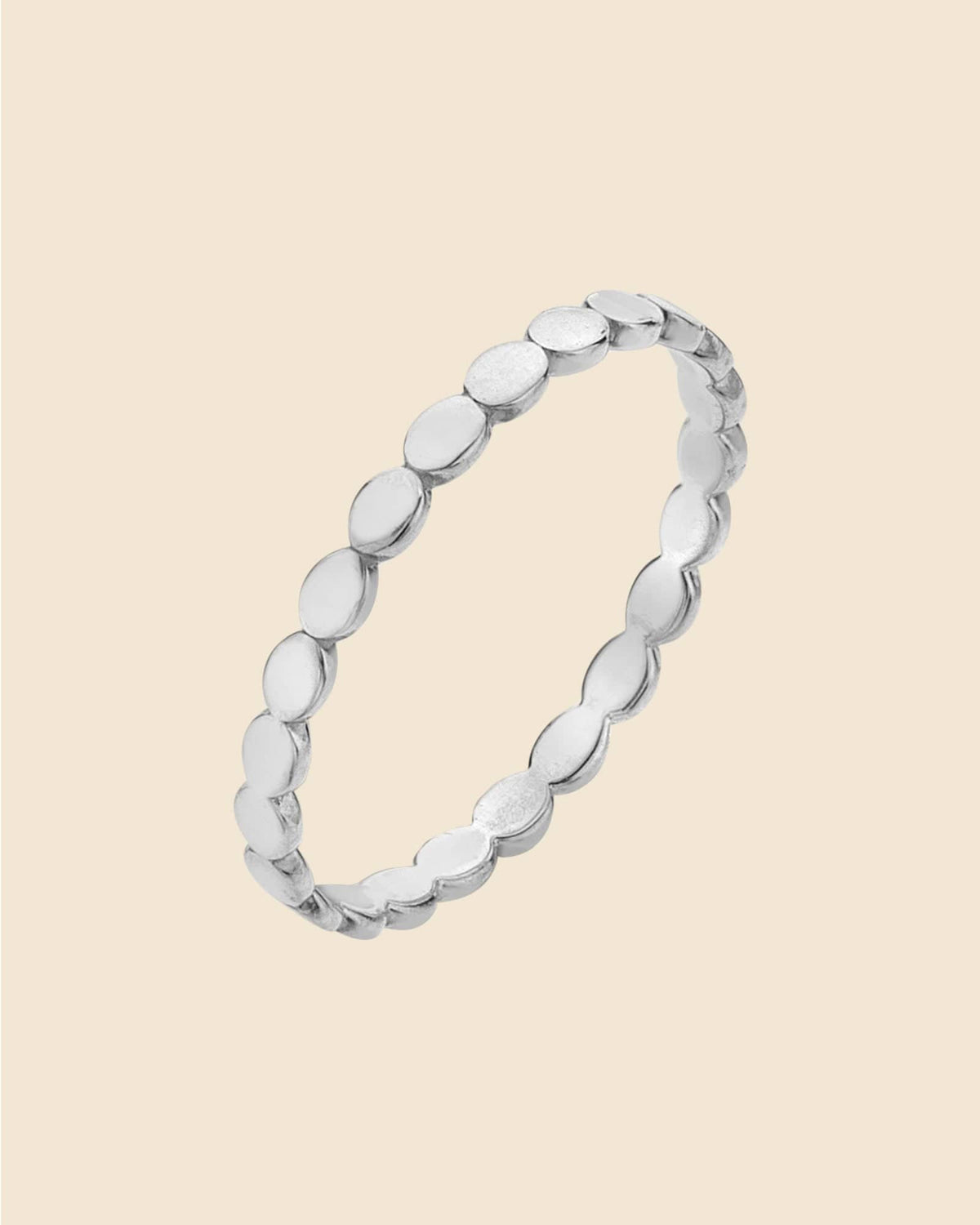 Sterling Silver Flat Circle Band Ring