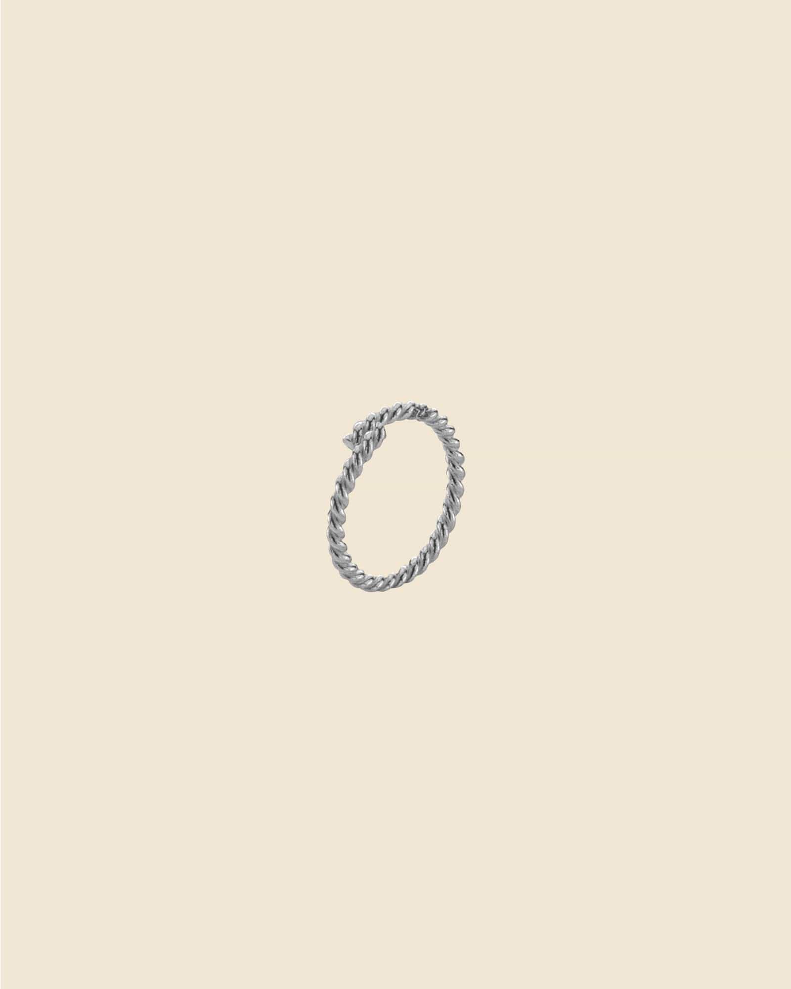 Sterling Silver Twisted Rope Nose Ring