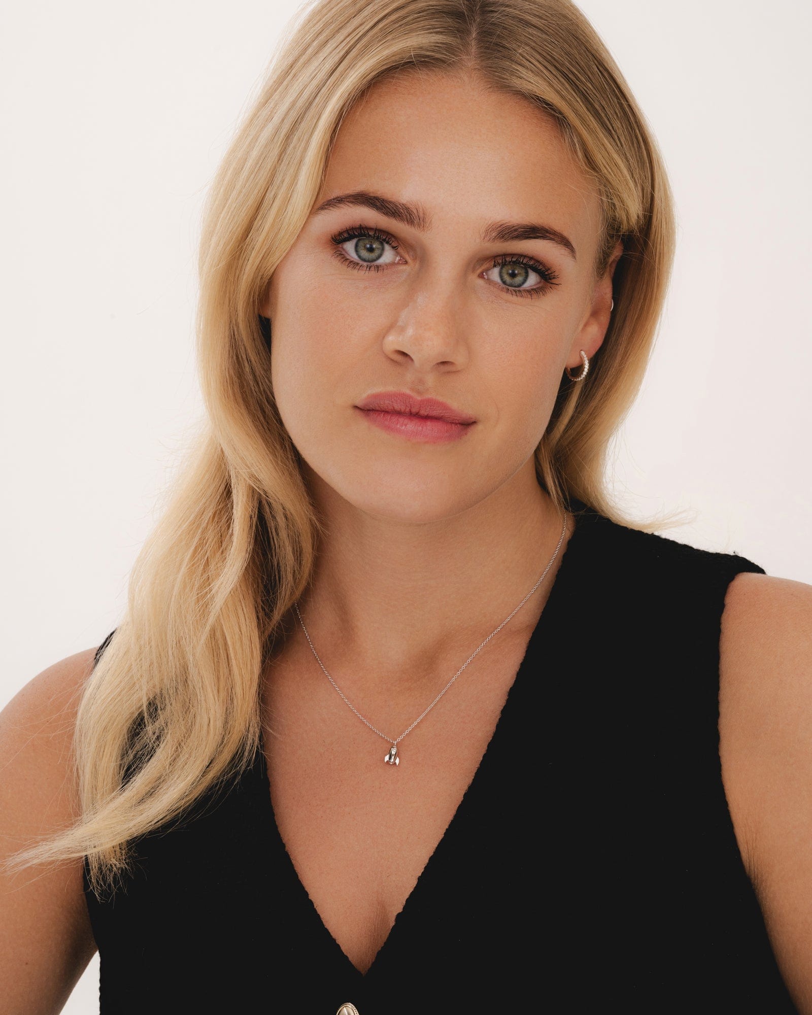 Sterling Silver Tiny Rocket Necklace
