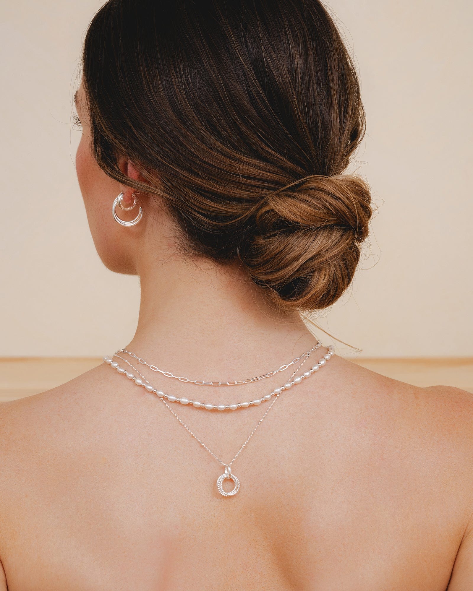 Sterling Silver Crossover Open Hoops