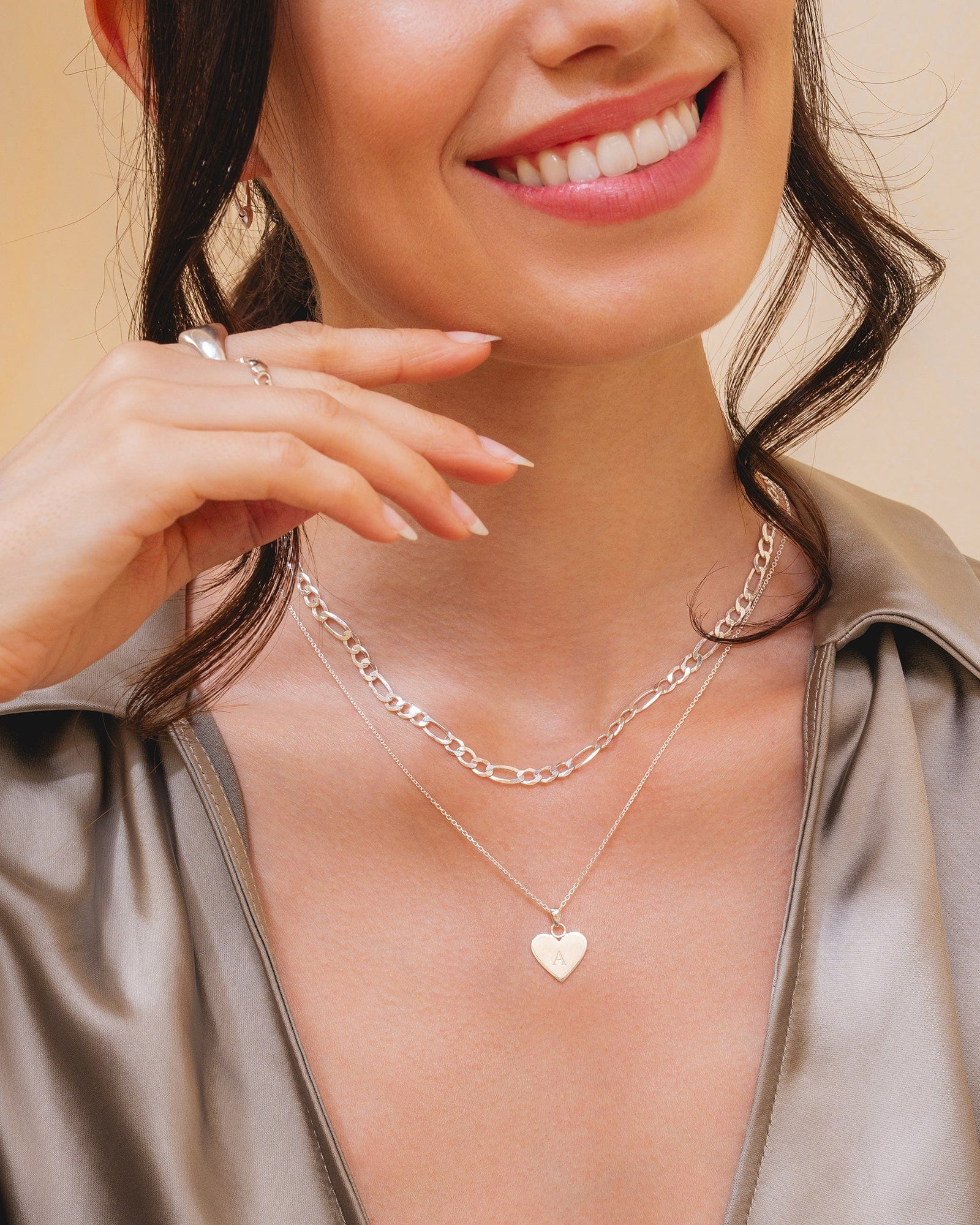 Sterling Silver Wide Figaro Chain