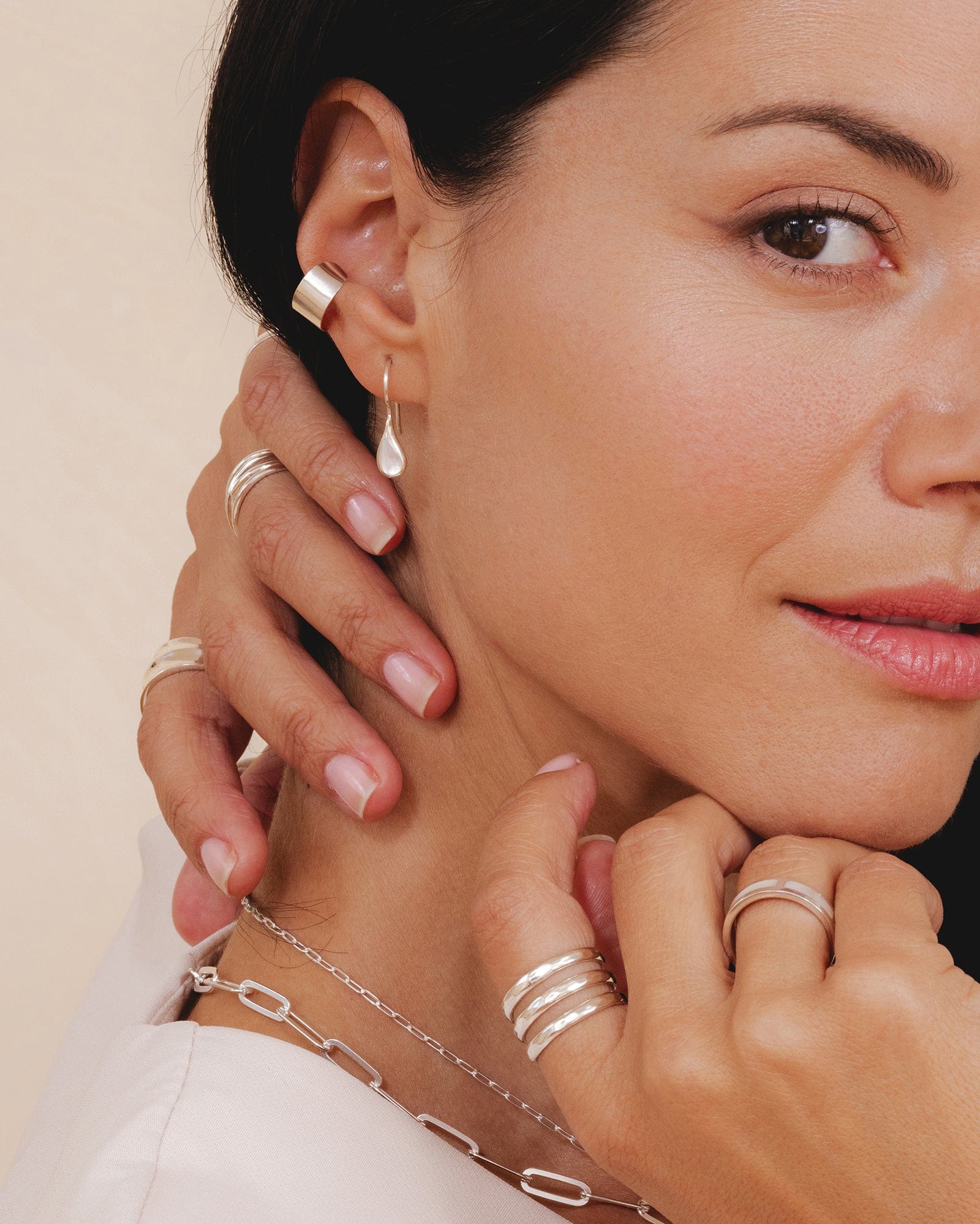 Plain Sterling Silver Ear Cuff