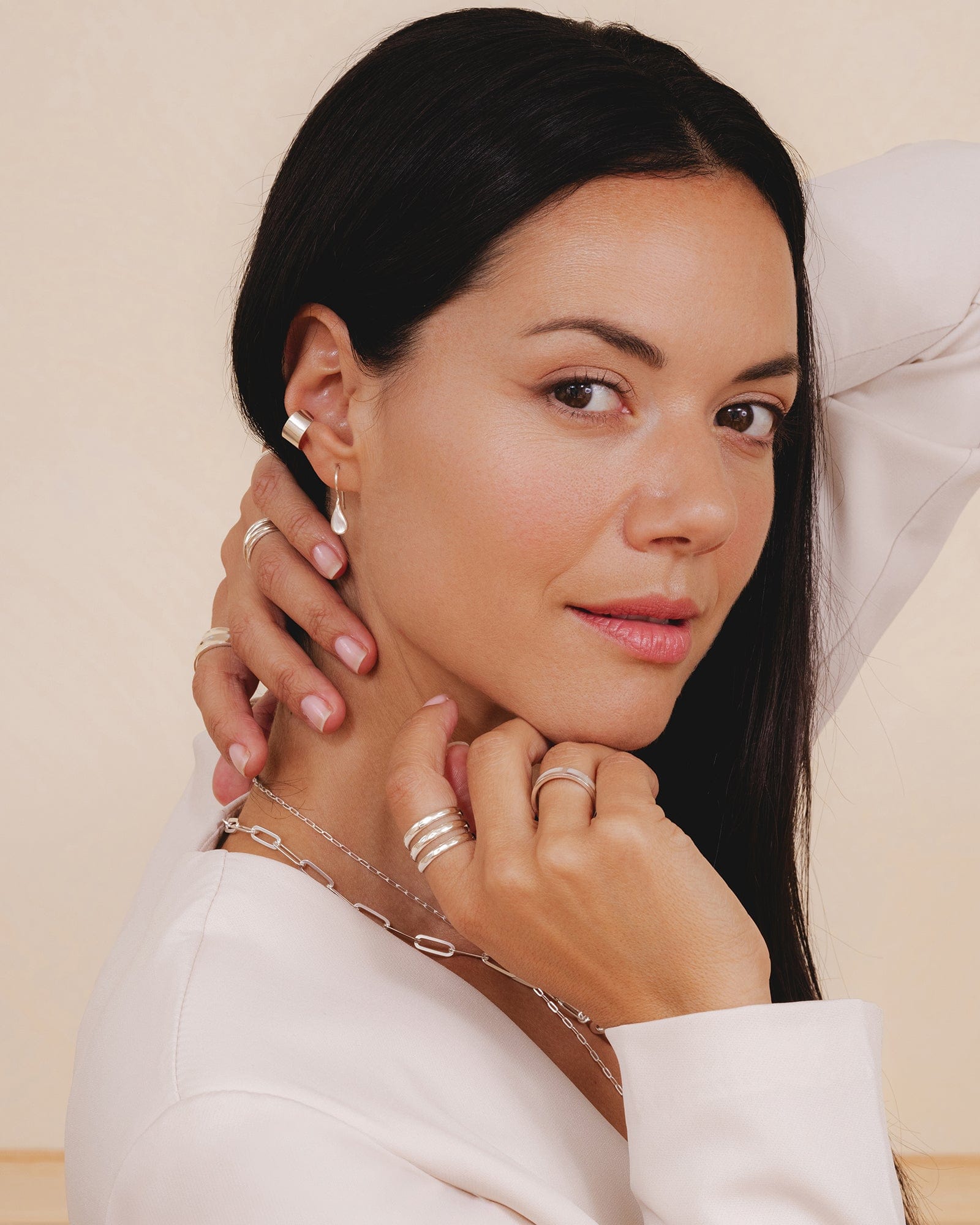 Plain Sterling Silver Ear Cuff