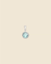 Sterling Silver and Blue Topaz Simple Pendant