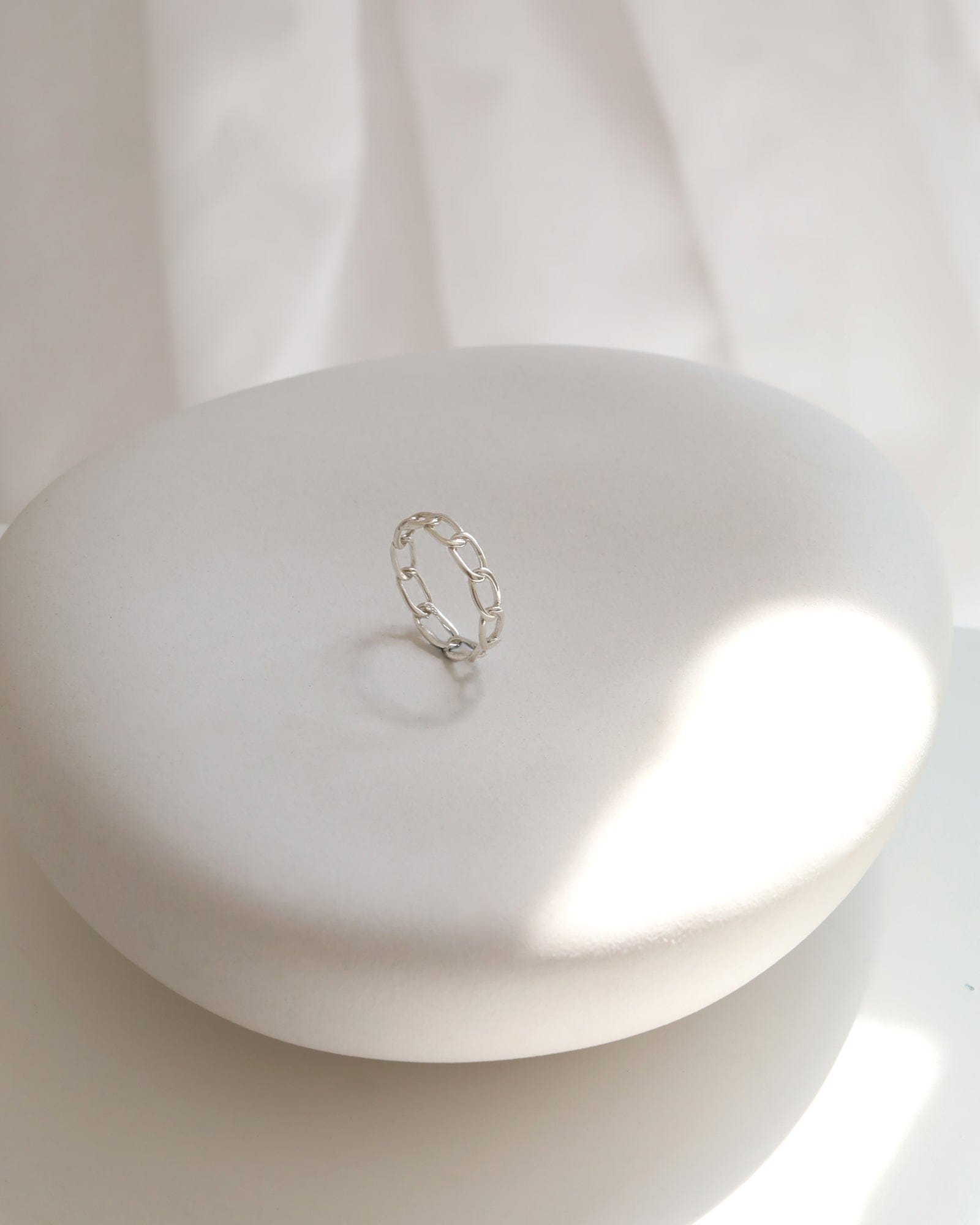 Sterling Silver Link Chain Ring