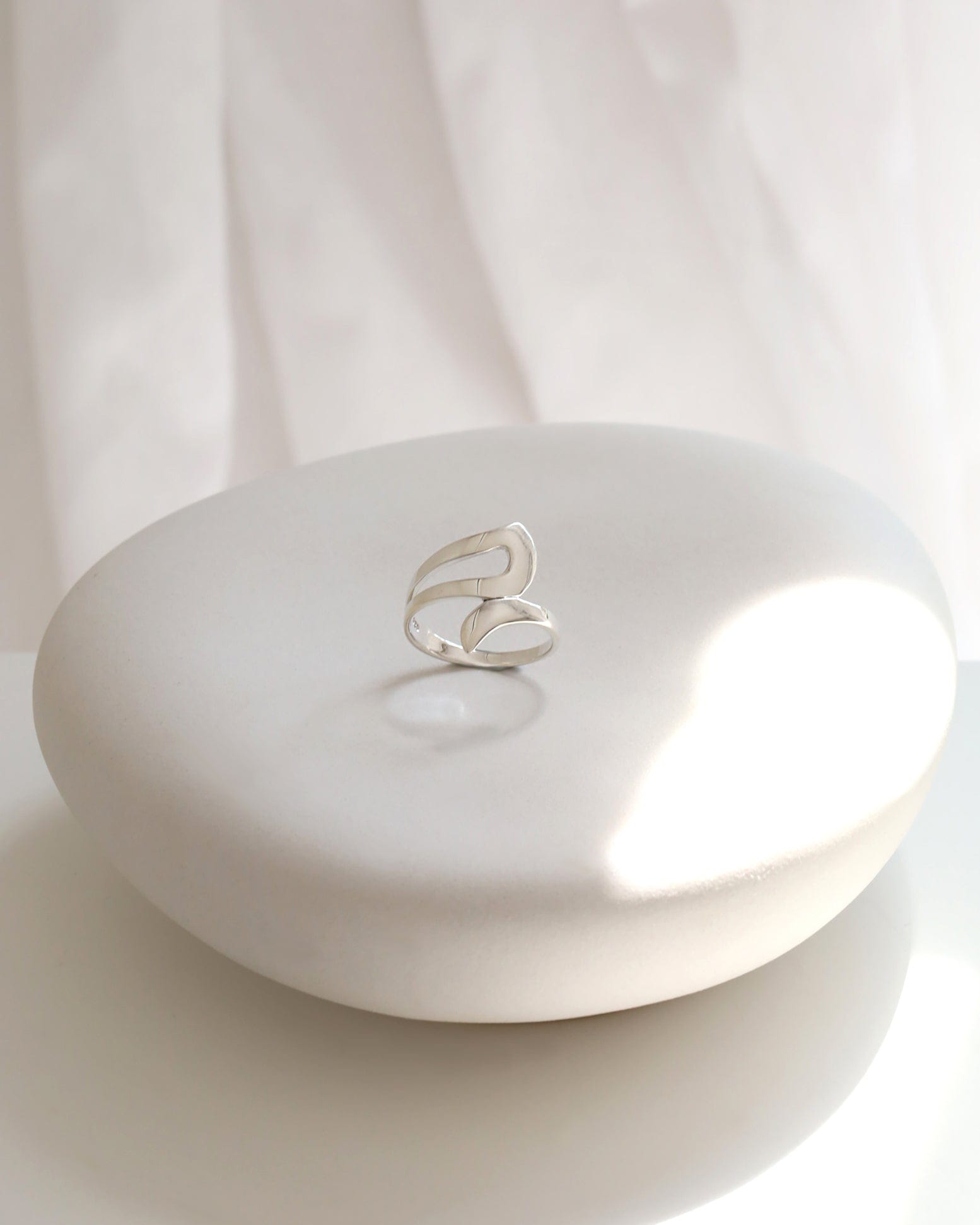 Sterling Silver Swirl Sculpture Ring