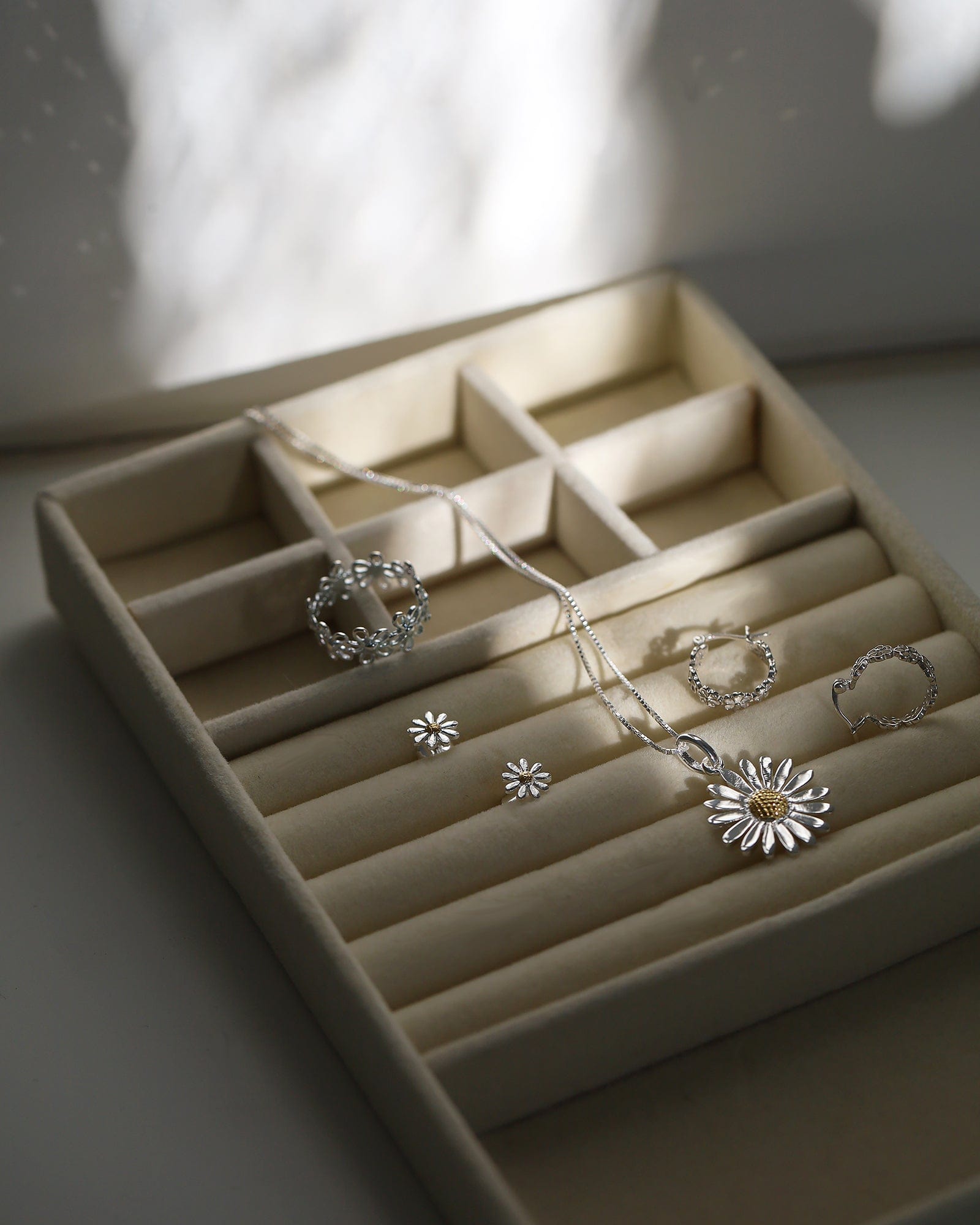 Sterling Silver Daisy Chain Ring