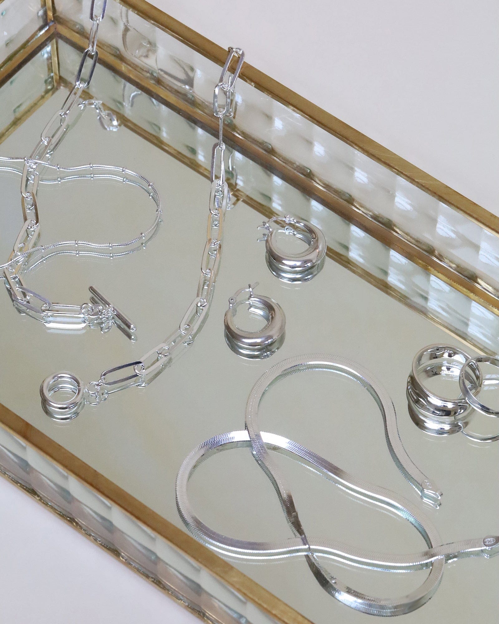 Sterling Silver Puffed Creole Hoops