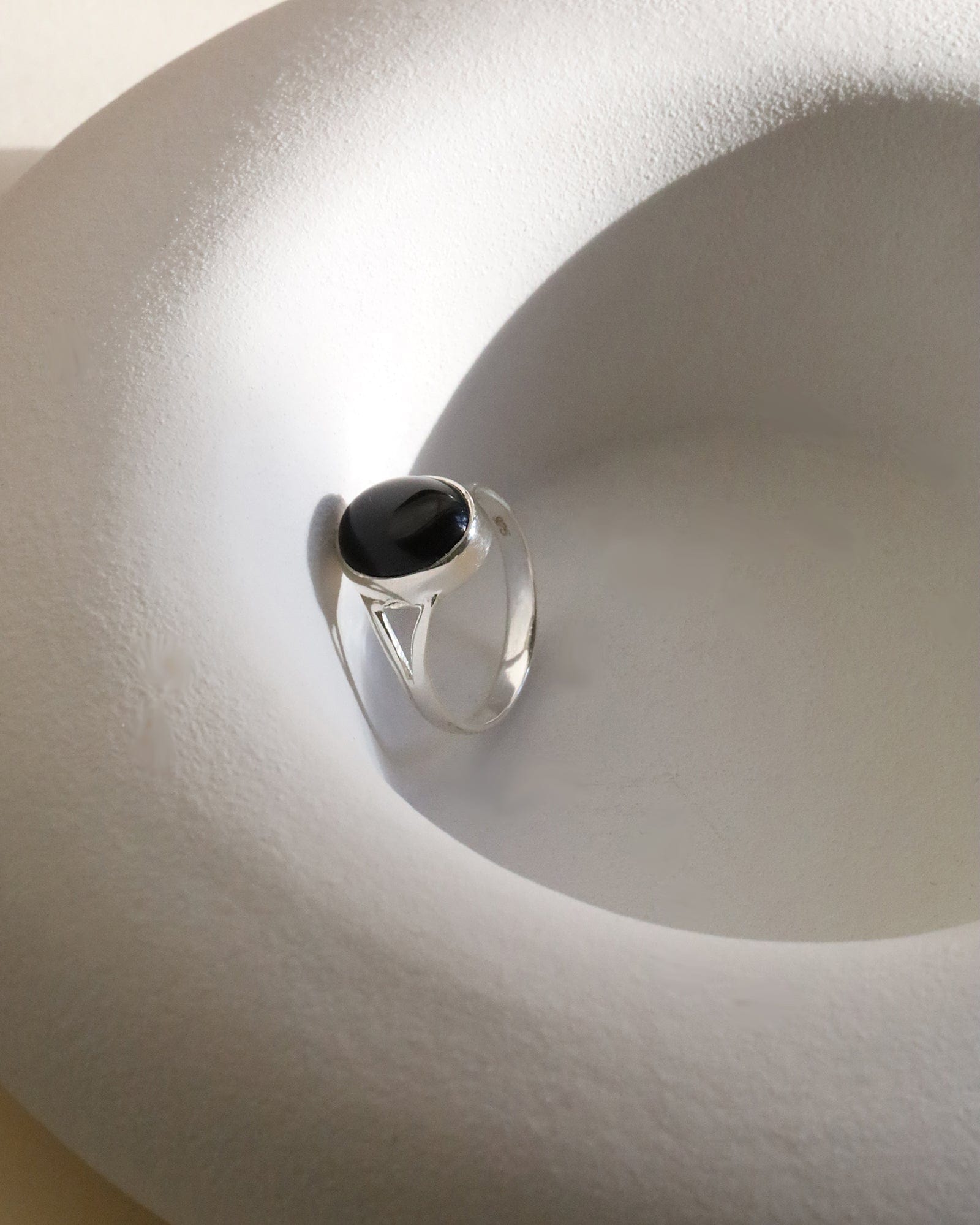 Sterling Silver Split Shank Gemstone Ring