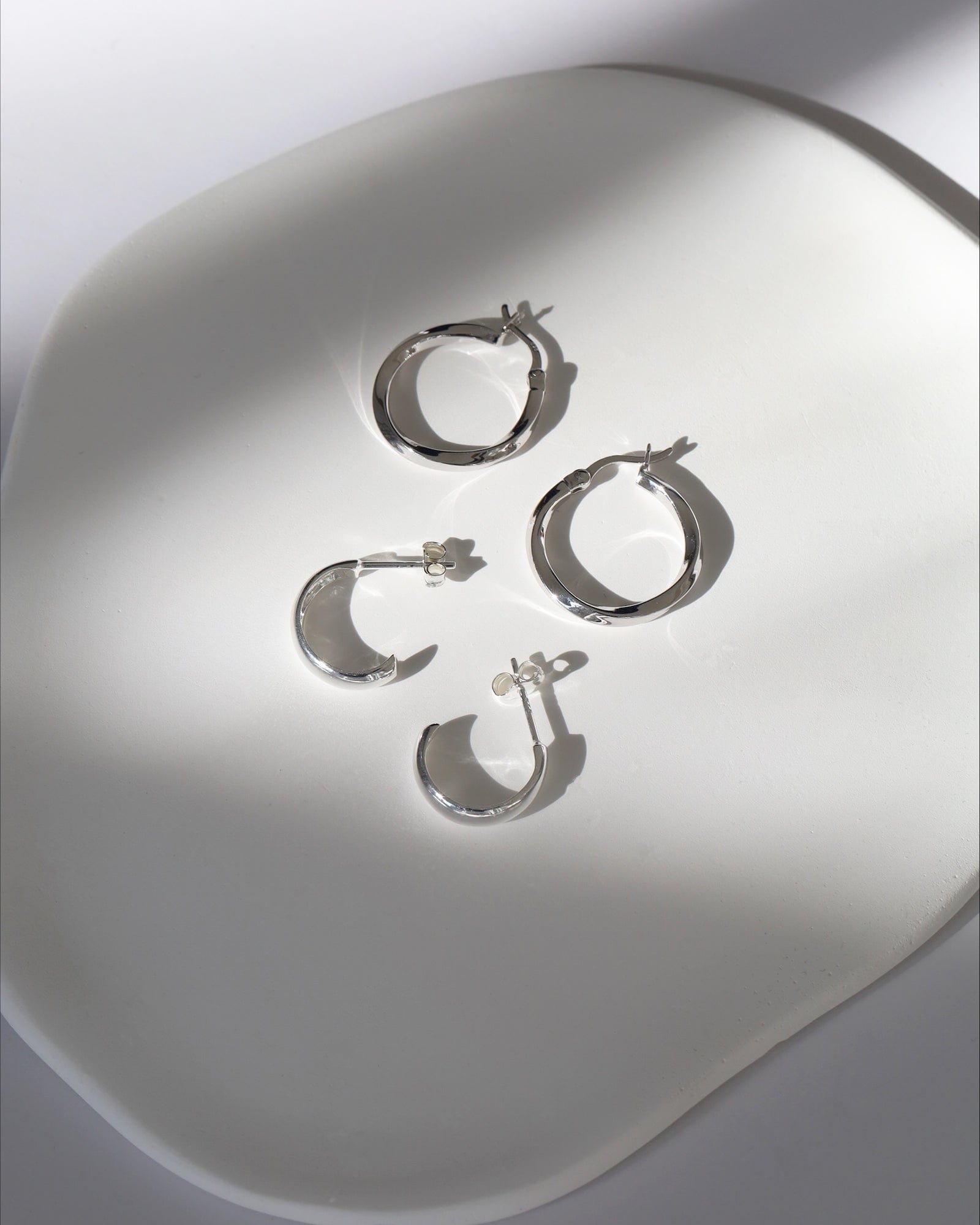 Sterling Silver Classic Hoop Earrings