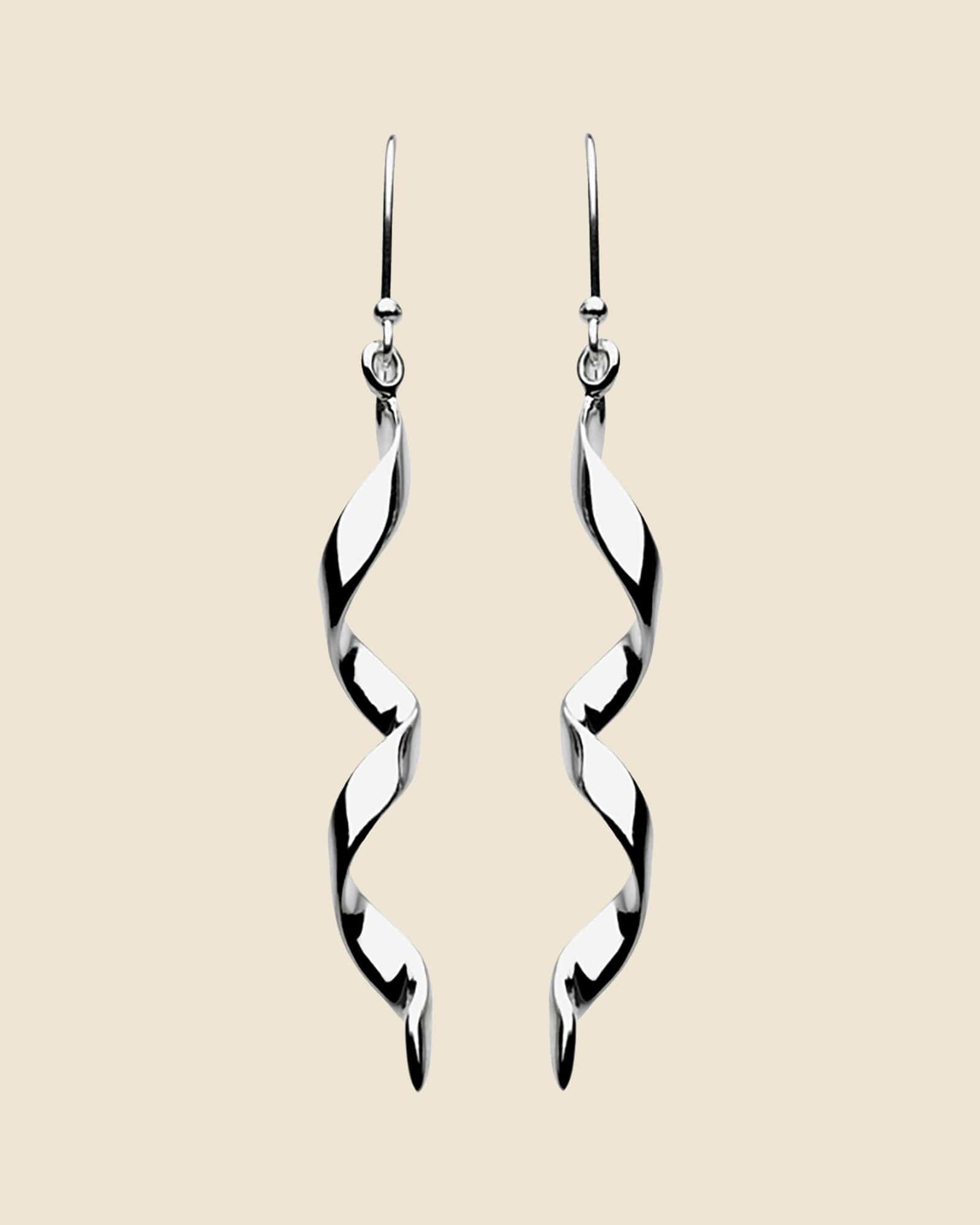 Sterling Silver Spiral Earrings