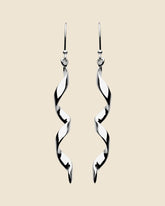 Sterling Silver Spiral Earrings