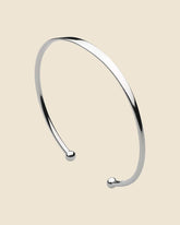 Sterling Silver Fine Torque Bangle
