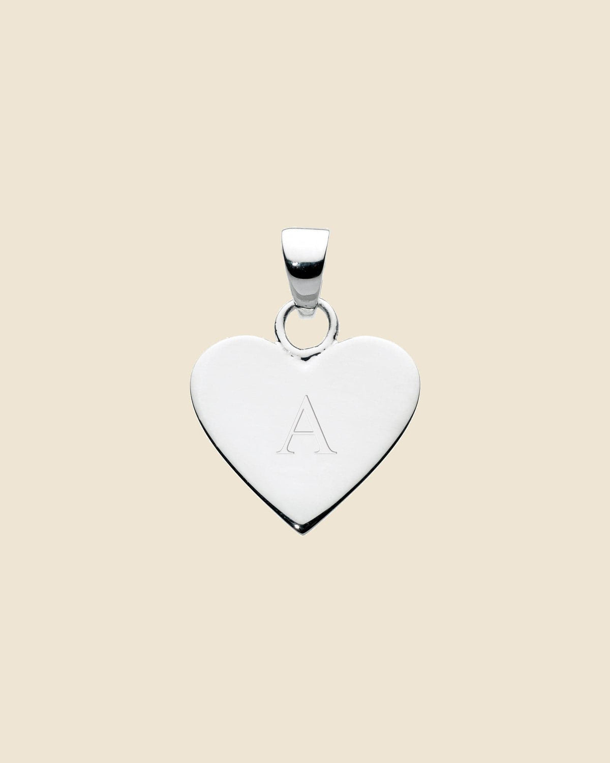 Sterling Silver Heart Letter Pendants (Choose your letter)