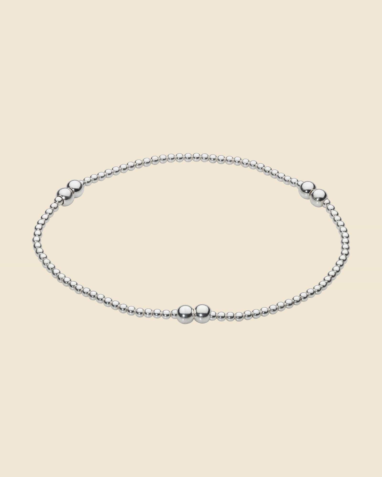 Sterling Silver Delicate Ball Bracelet