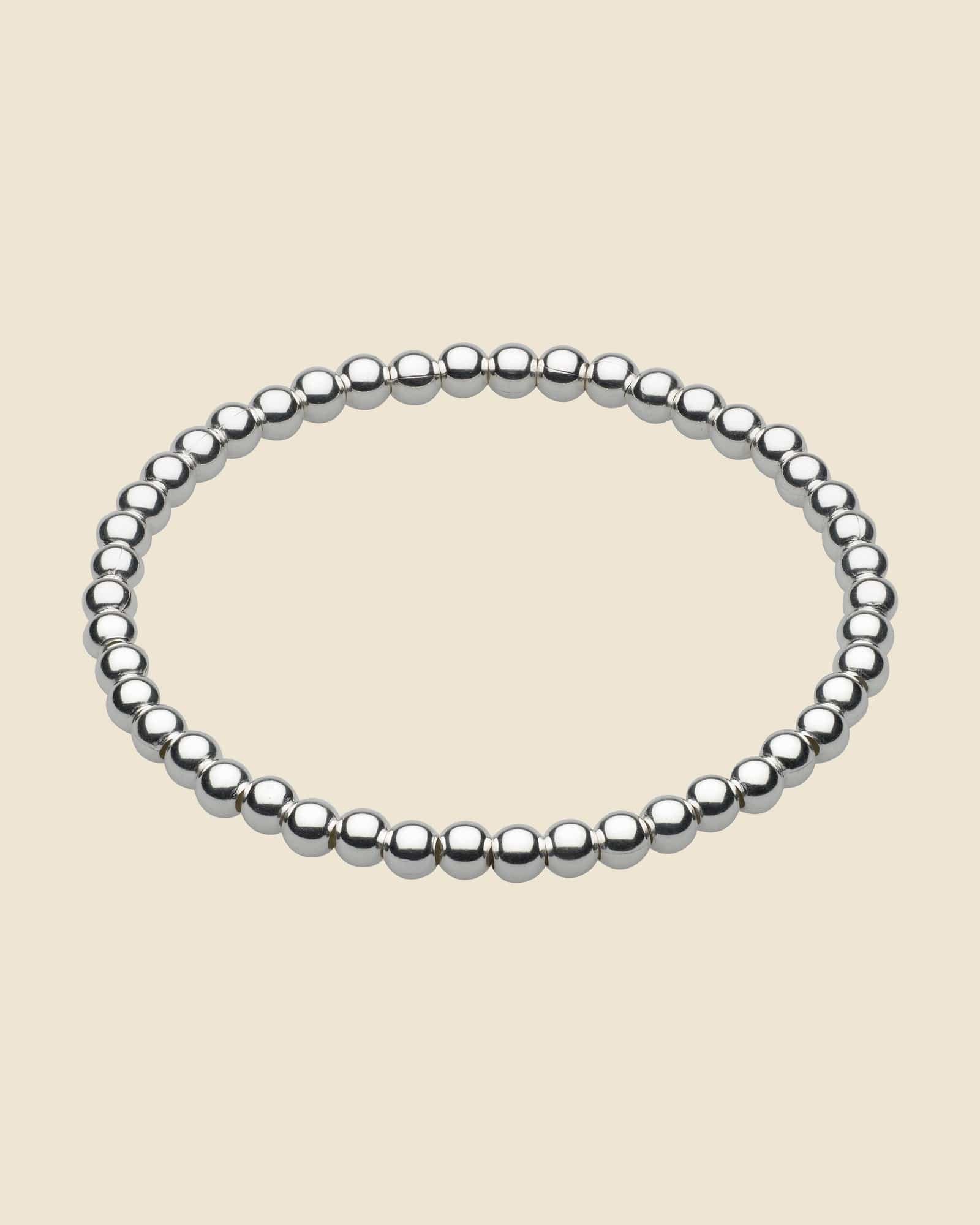 Simple Sterling Silver Ball Bracelet