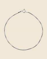 Sterling Silver Simple Bobble Snake Chain Bracelet